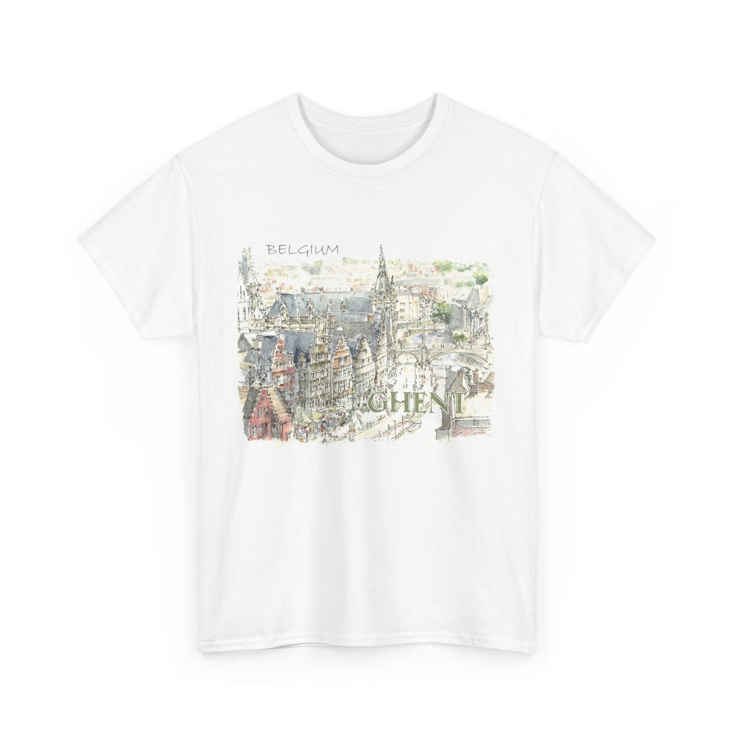 Ghent-Inspired Unisex Crewneck T-shirt