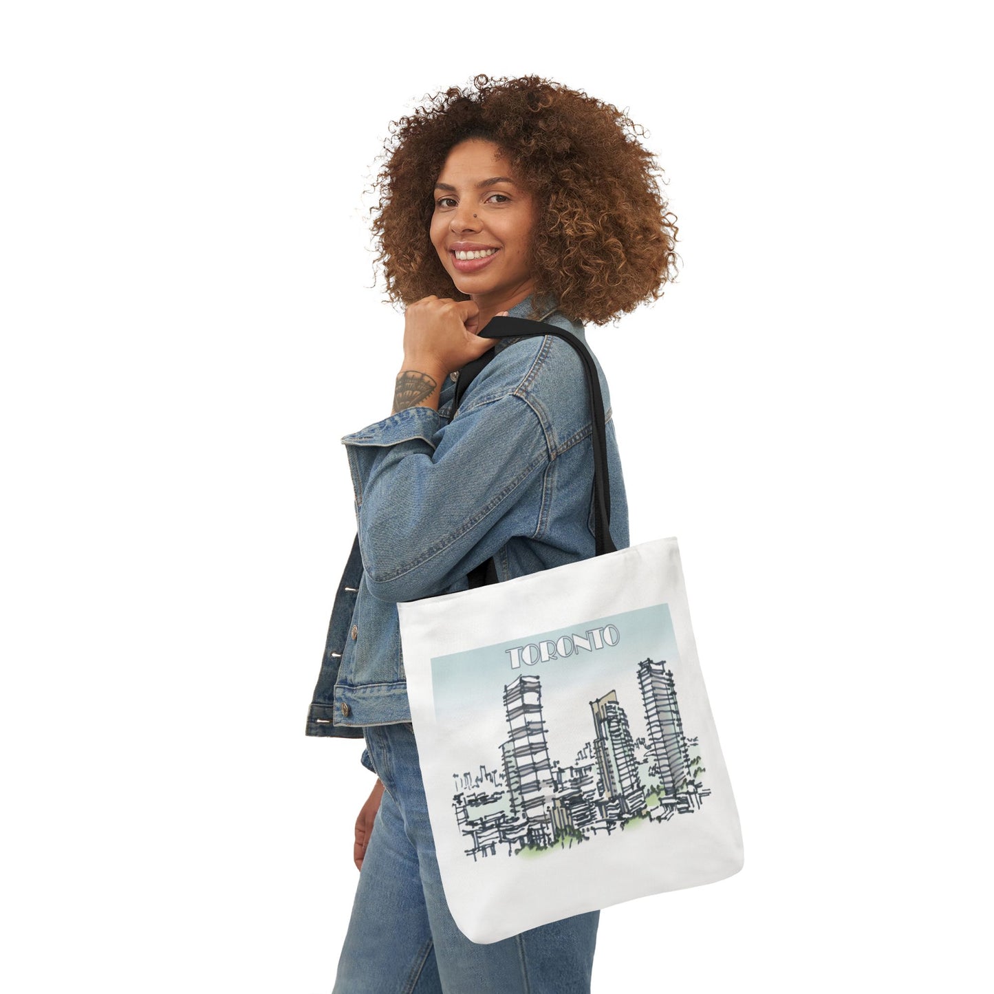 Toronto-inspired Tote Bag with 4-Color Straps