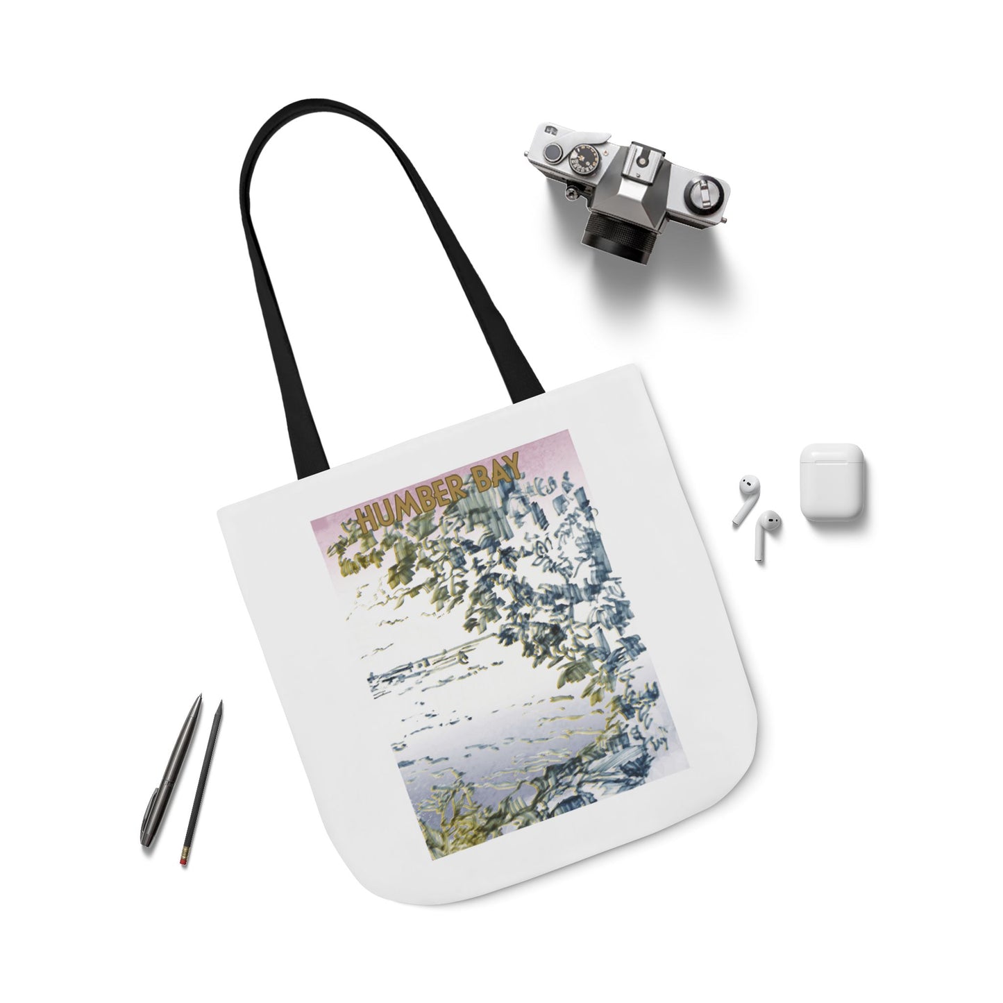 Toronto Humber Bay-inspired Tote Bag with 5-Color Straps