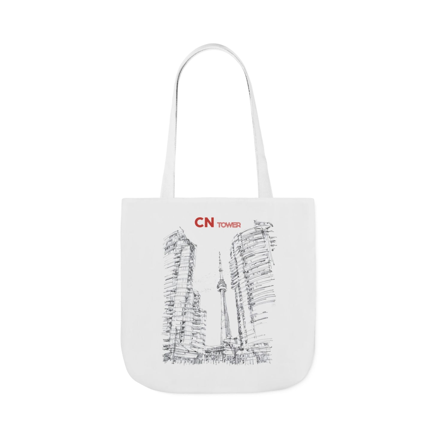 CN Tower-inspired Tote Bag with 4-Color Straps