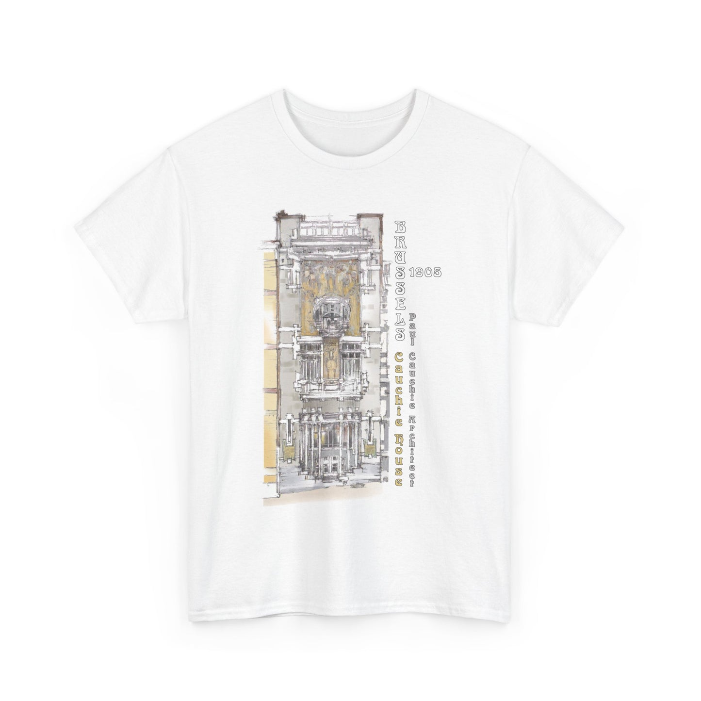 Brussel's Art-Nouveau-Inspired Unisex Crewneck T-shirt