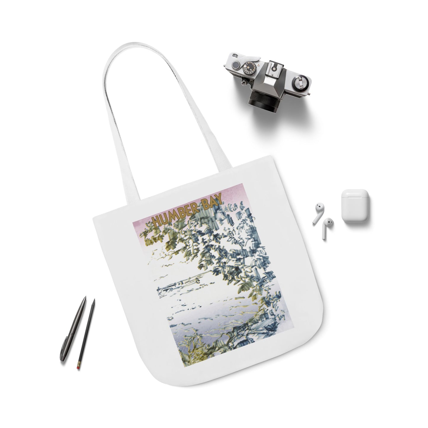 Toronto Humber Bay-inspired Tote Bag with 5-Color Straps