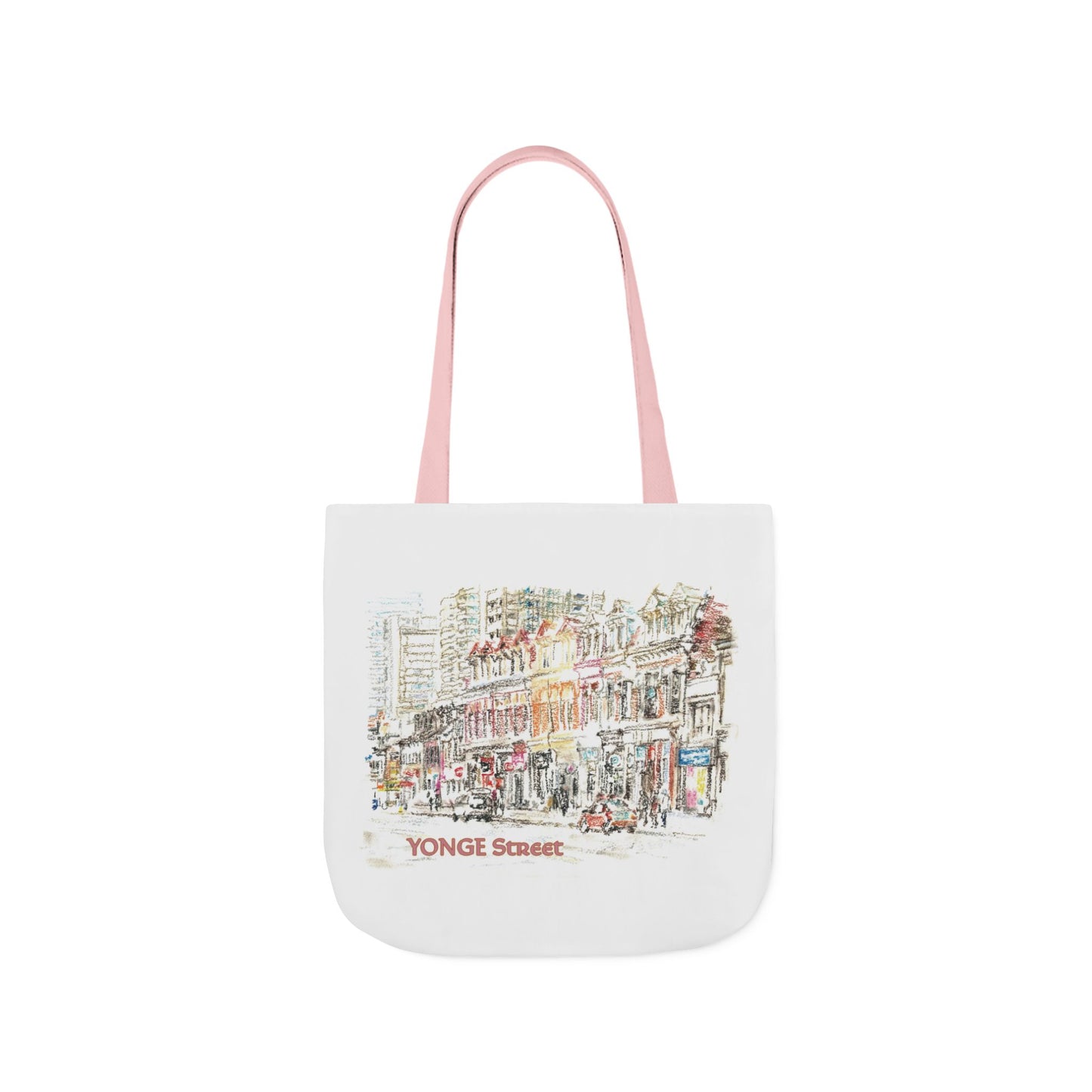 Yonge Street-inspired Tote Bag with 5-Color Straps
