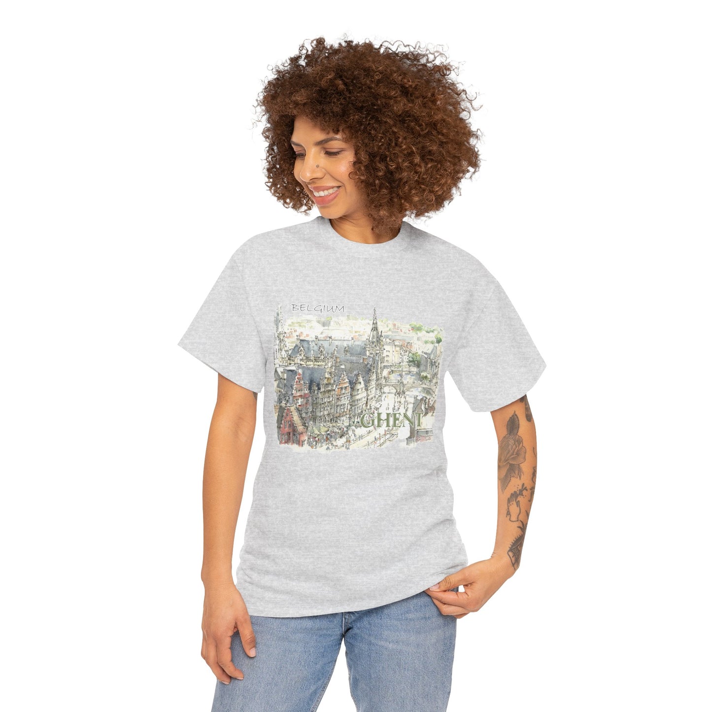 Ghent-Inspired Unisex Crewneck T-shirt