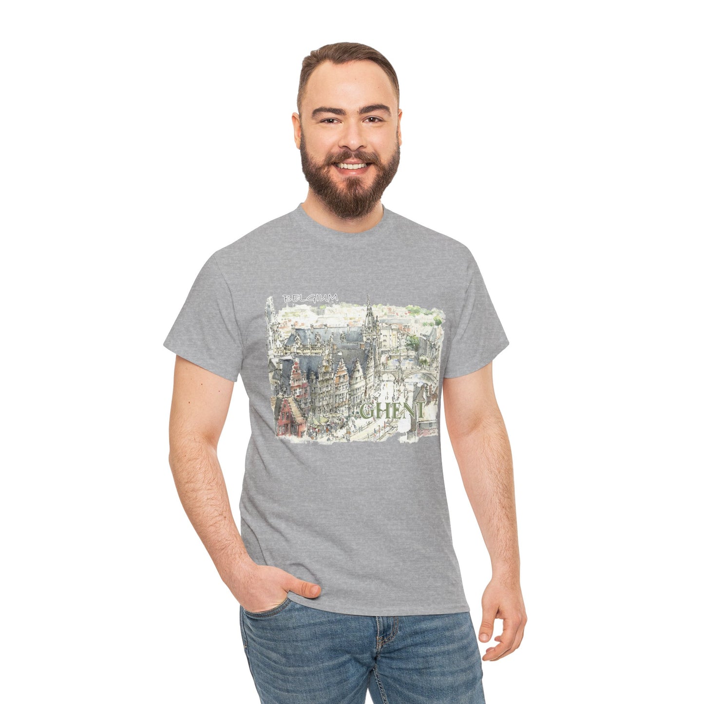 Ghent-Inspired Unisex Crewneck T-shirt