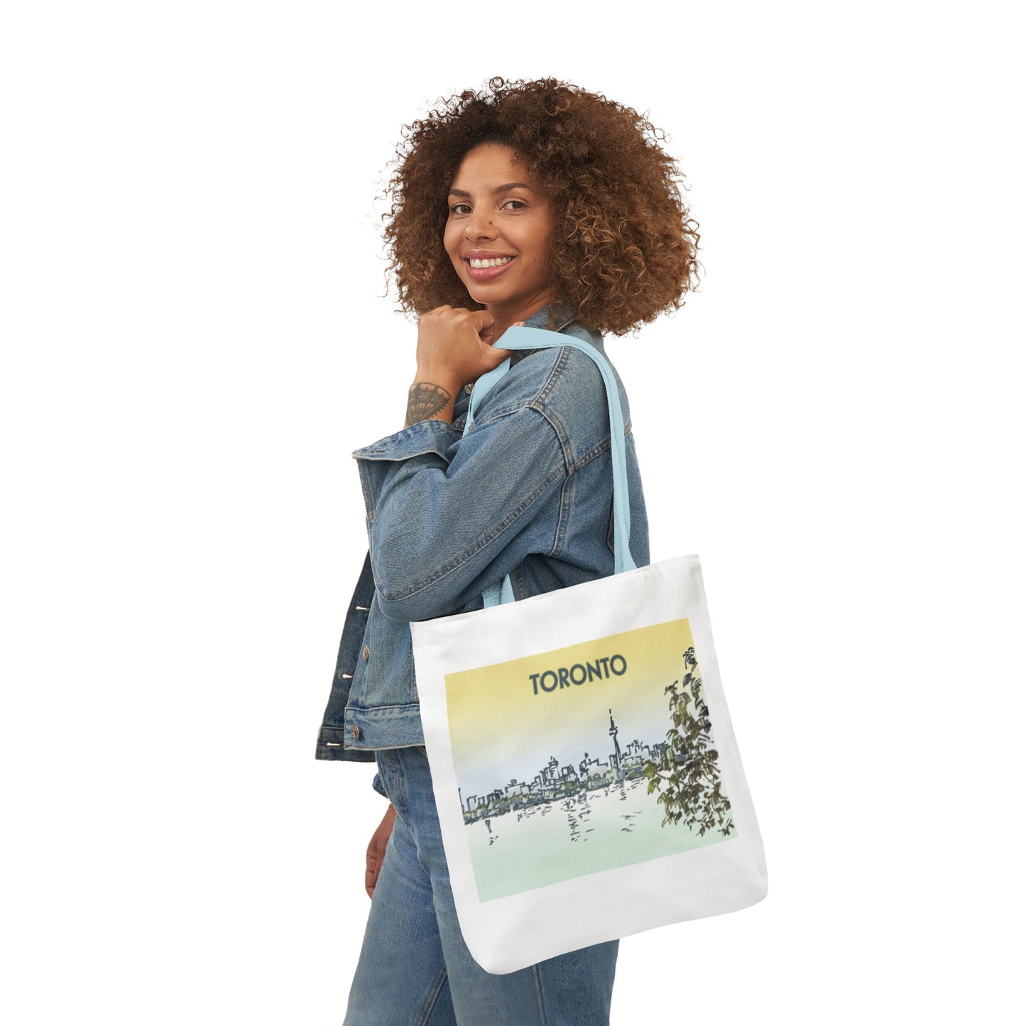 Toronto-inspired Tote Bag with 4-Color Straps