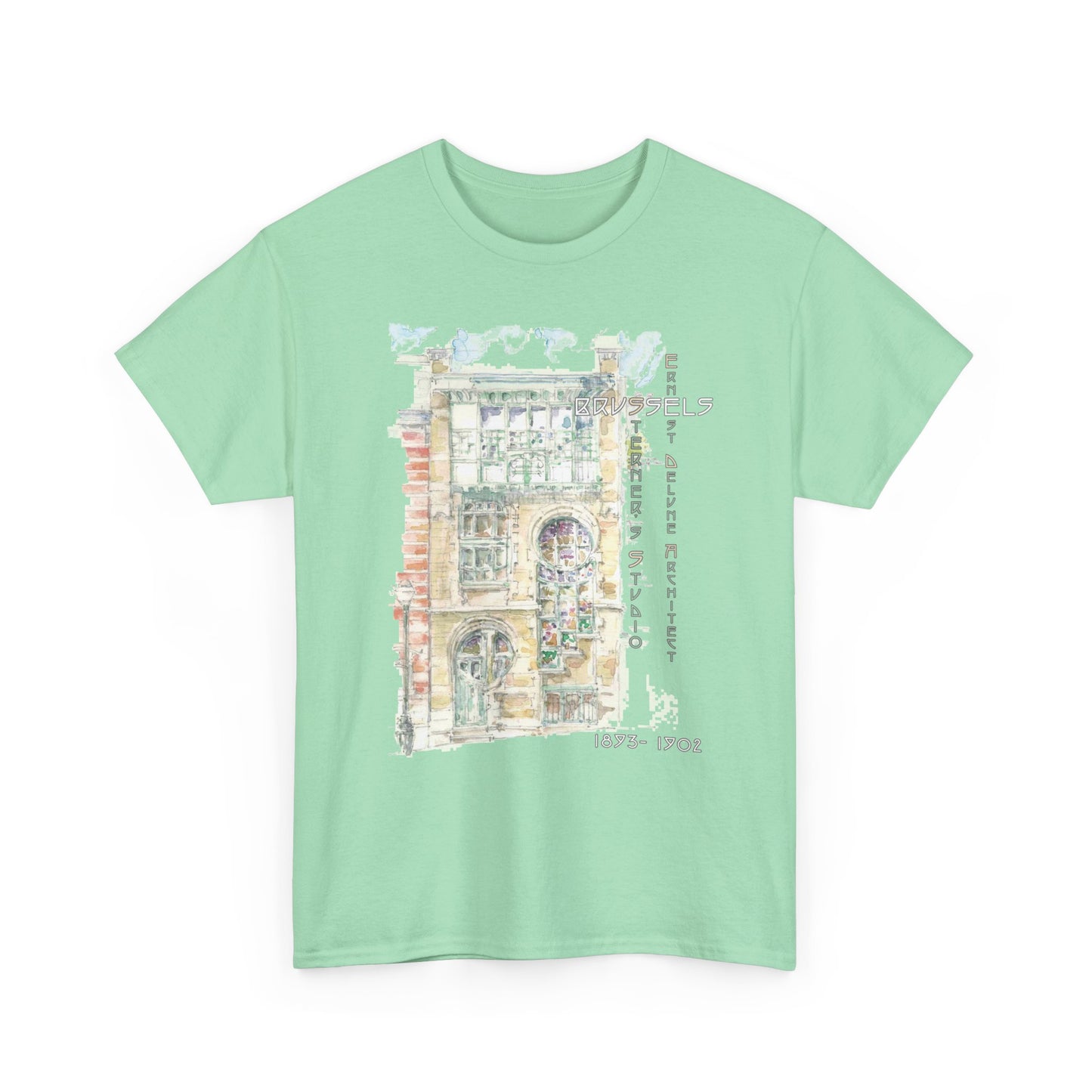 Brussel's Art-Nouveau-Inspired Unisex Crewneck T-shirt