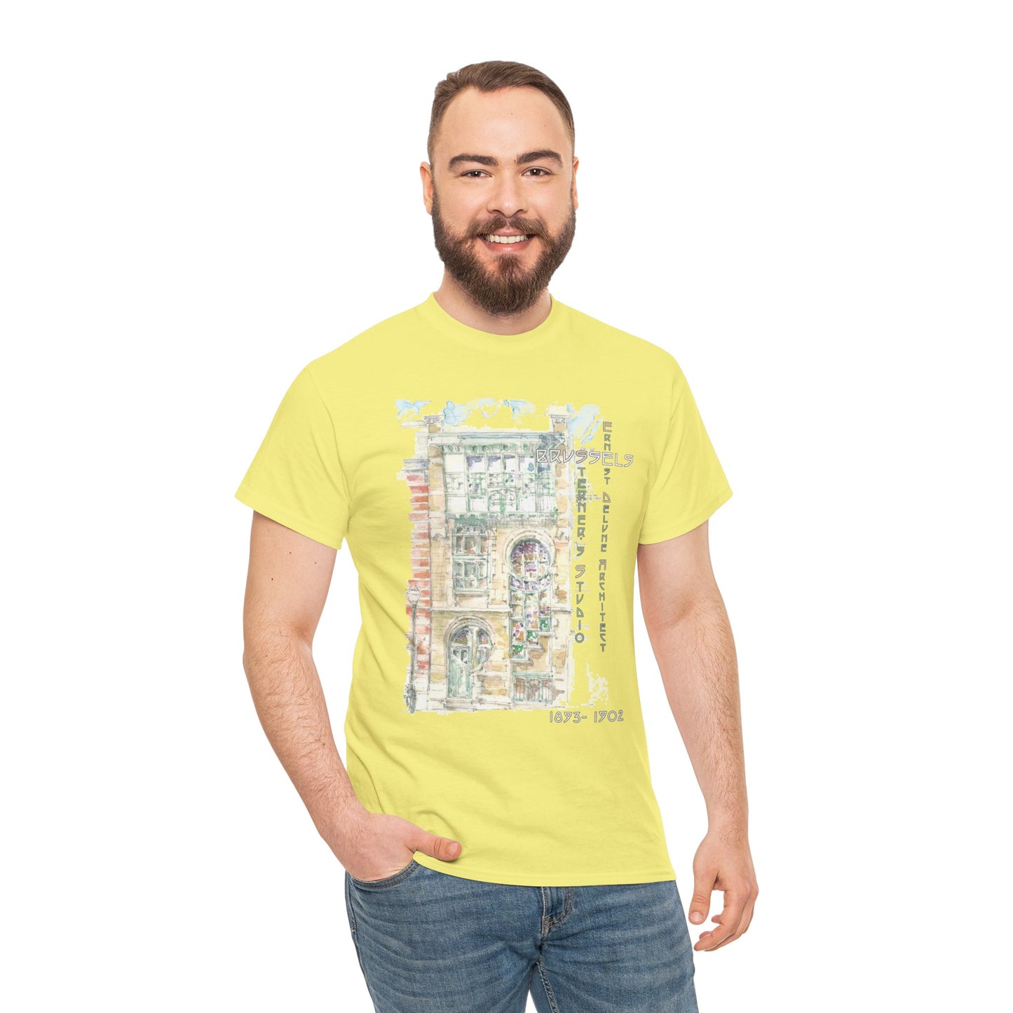 Brussel's Art-Nouveau-Inspired Unisex Crewneck T-shirt