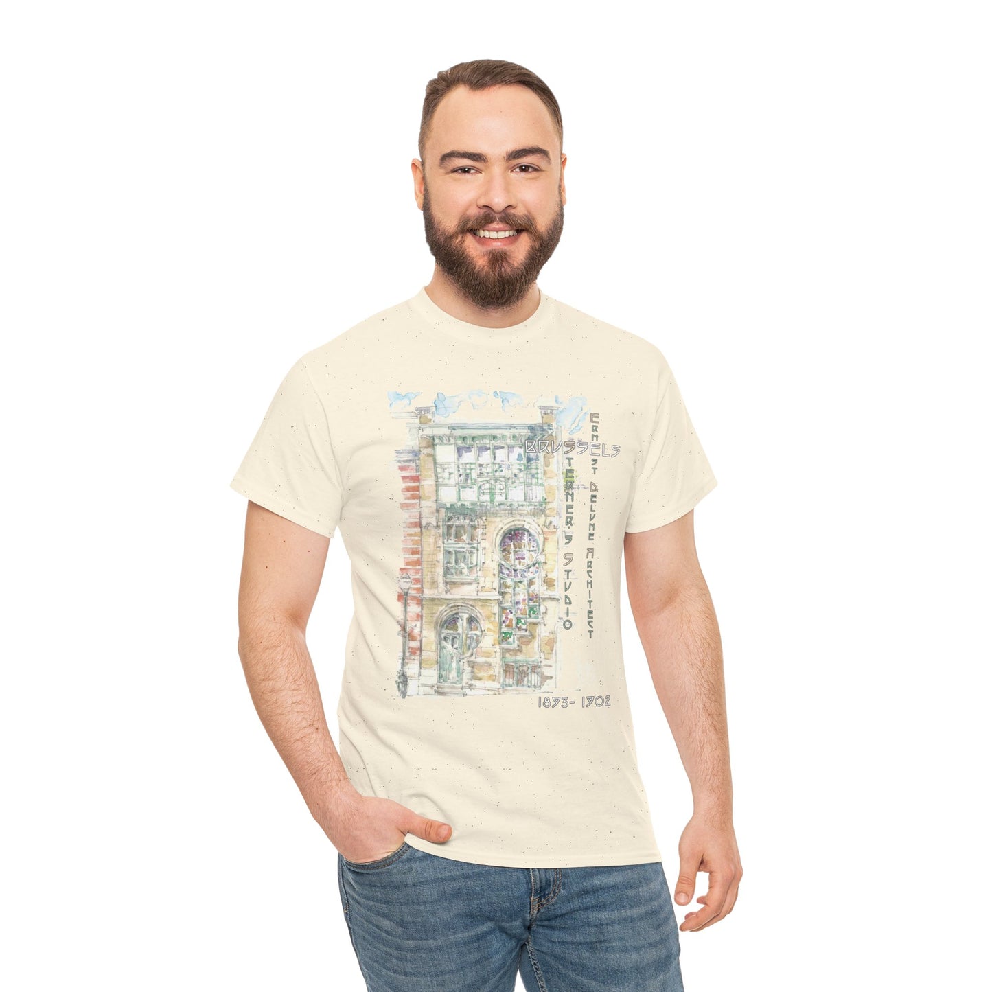 Brussel's Art-Nouveau-Inspired Unisex Crewneck T-shirt