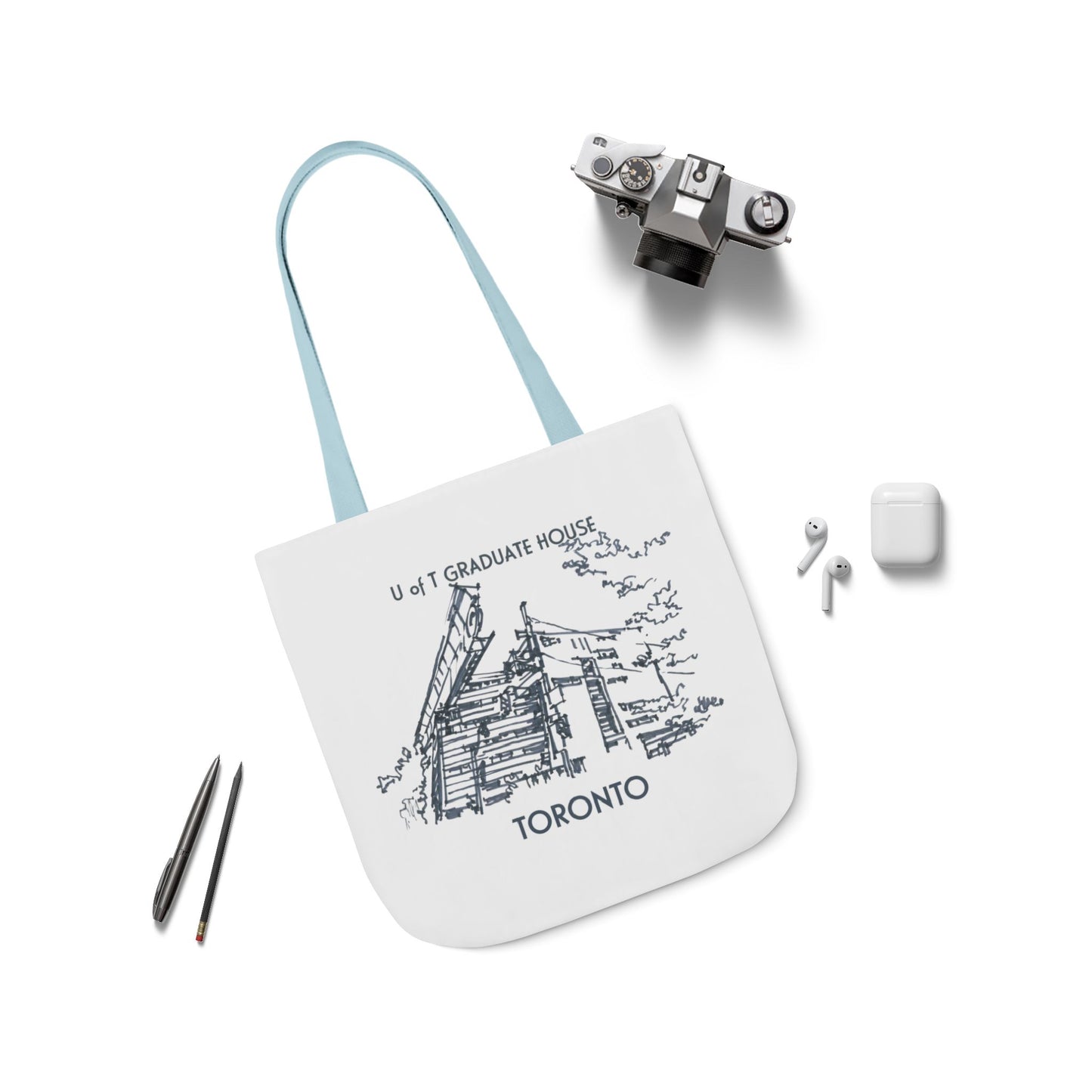 Toronto-inspired Tote Bag with 3-Color Straps