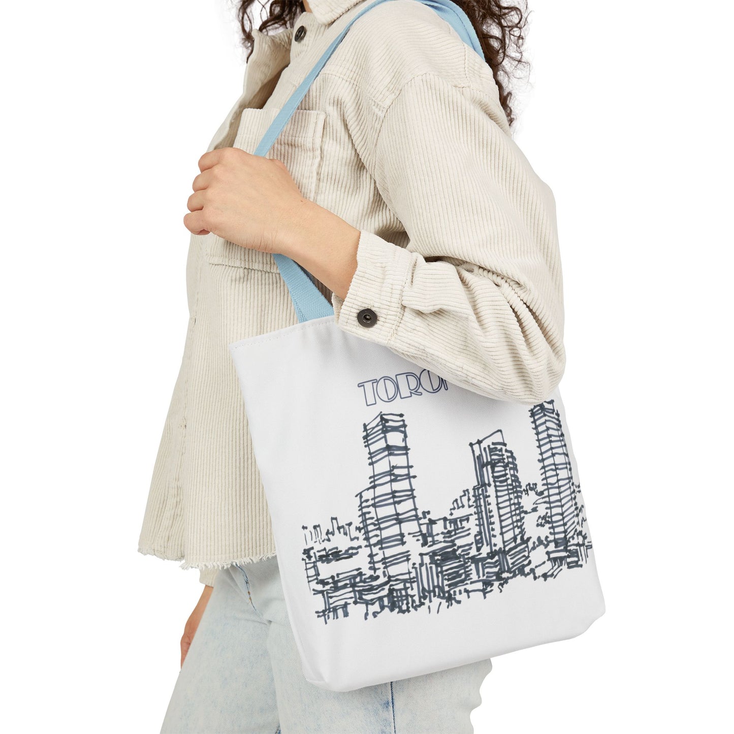Toronto-inspired Tote Bag with 3-Color Straps