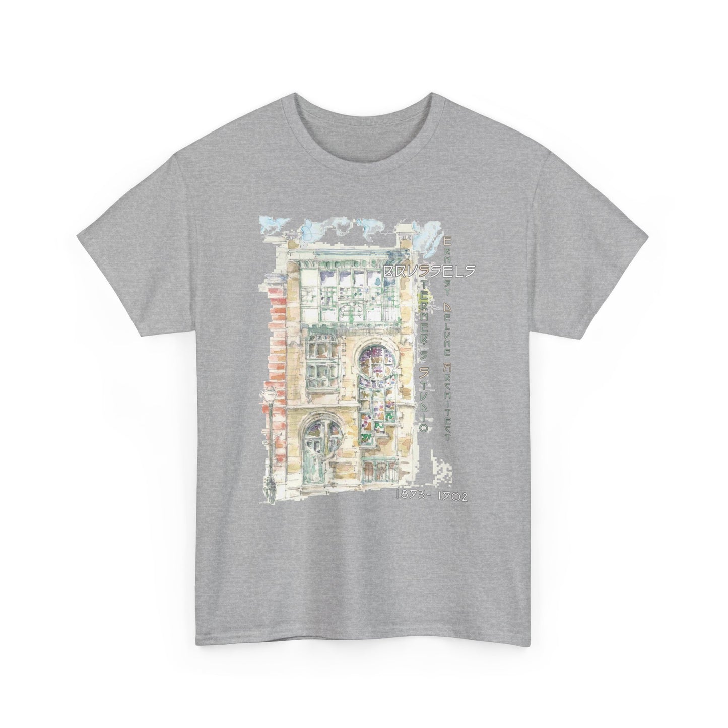 Brussel's Art-Nouveau-Inspired Unisex Crewneck T-shirt