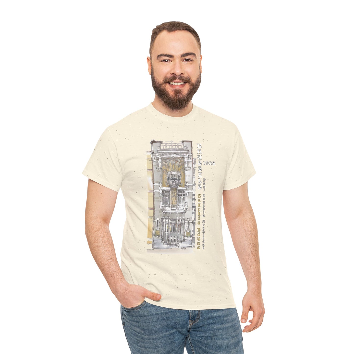Brussel's Art-Nouveau-Inspired Unisex Crewneck T-shirt