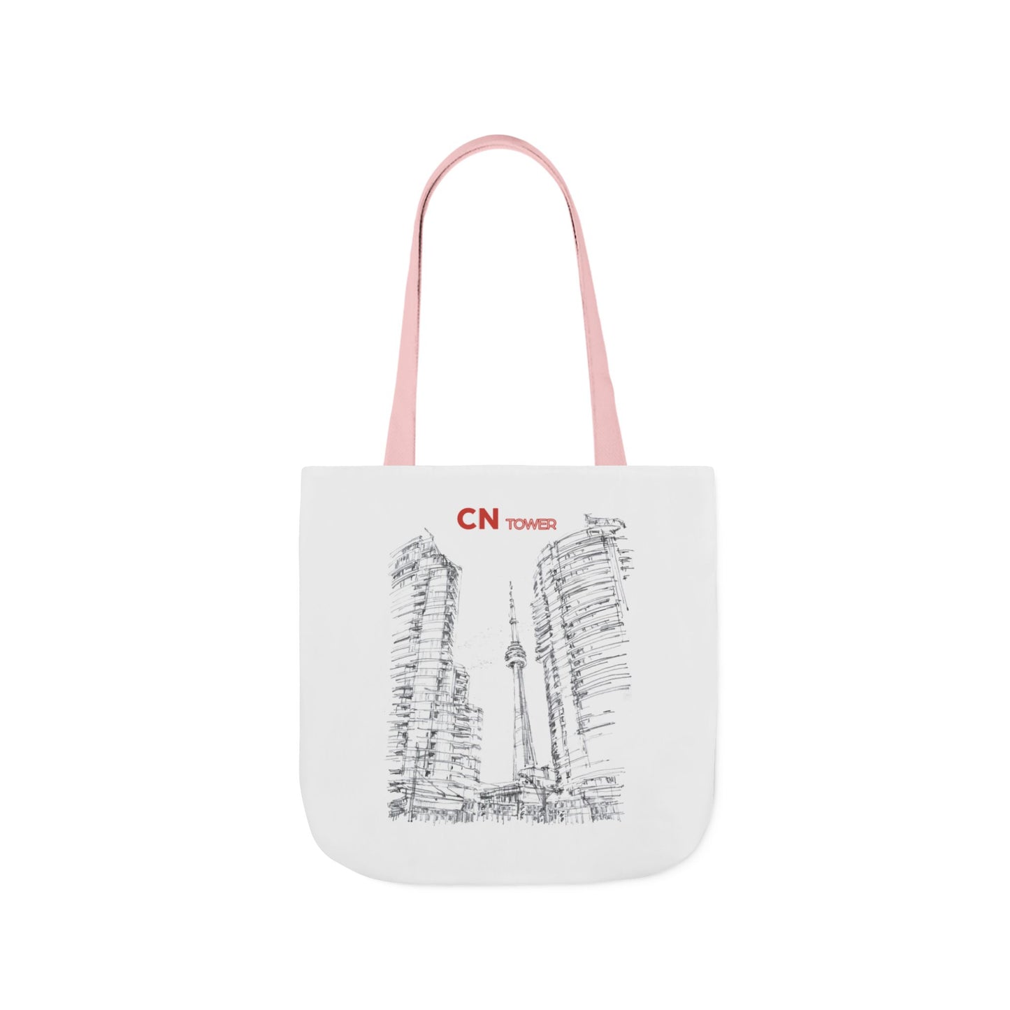 CN Tower-inspired Tote Bag with 4-Color Straps