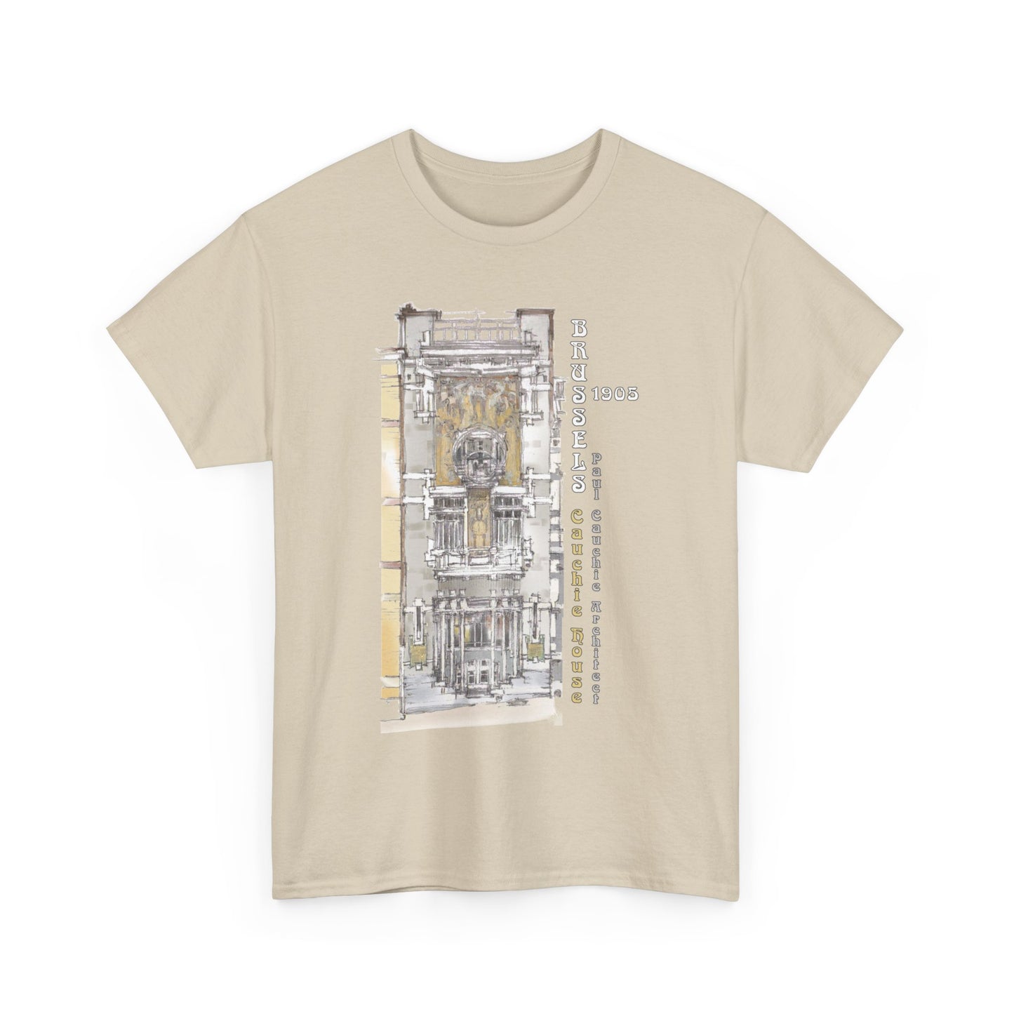 Brussel's Art-Nouveau-Inspired Unisex Crewneck T-shirt