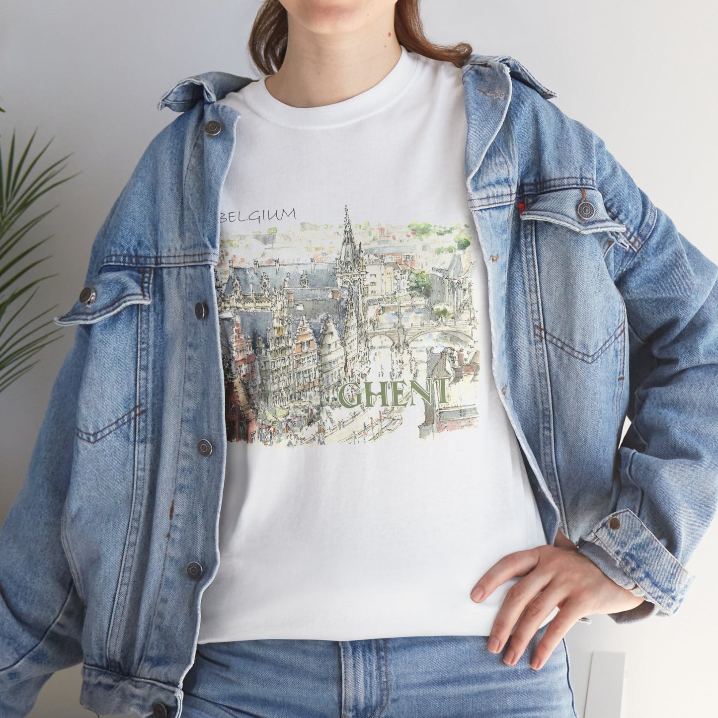 Ghent-Inspired Unisex Crewneck T-shirt