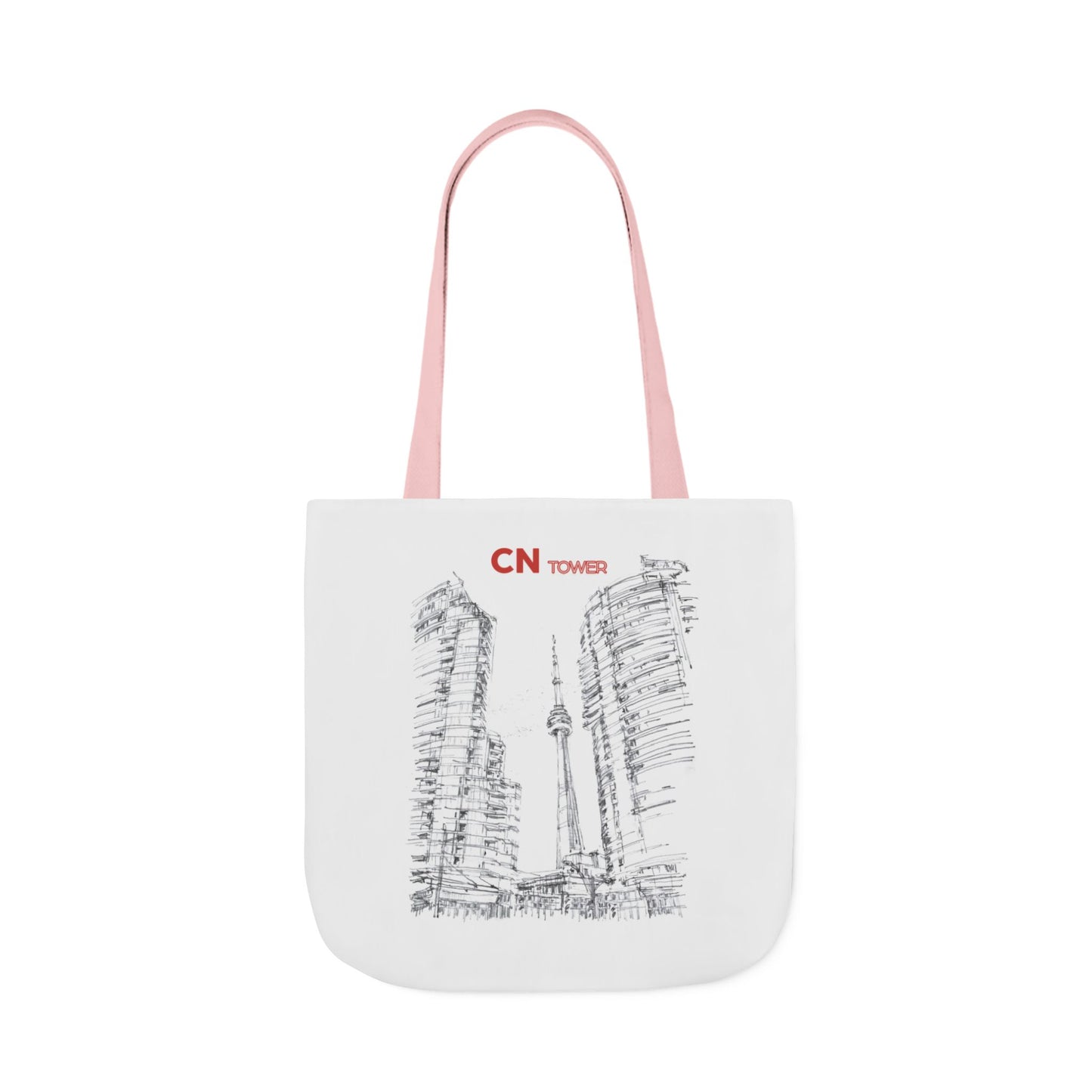 CN Tower-inspired Tote Bag with 4-Color Straps
