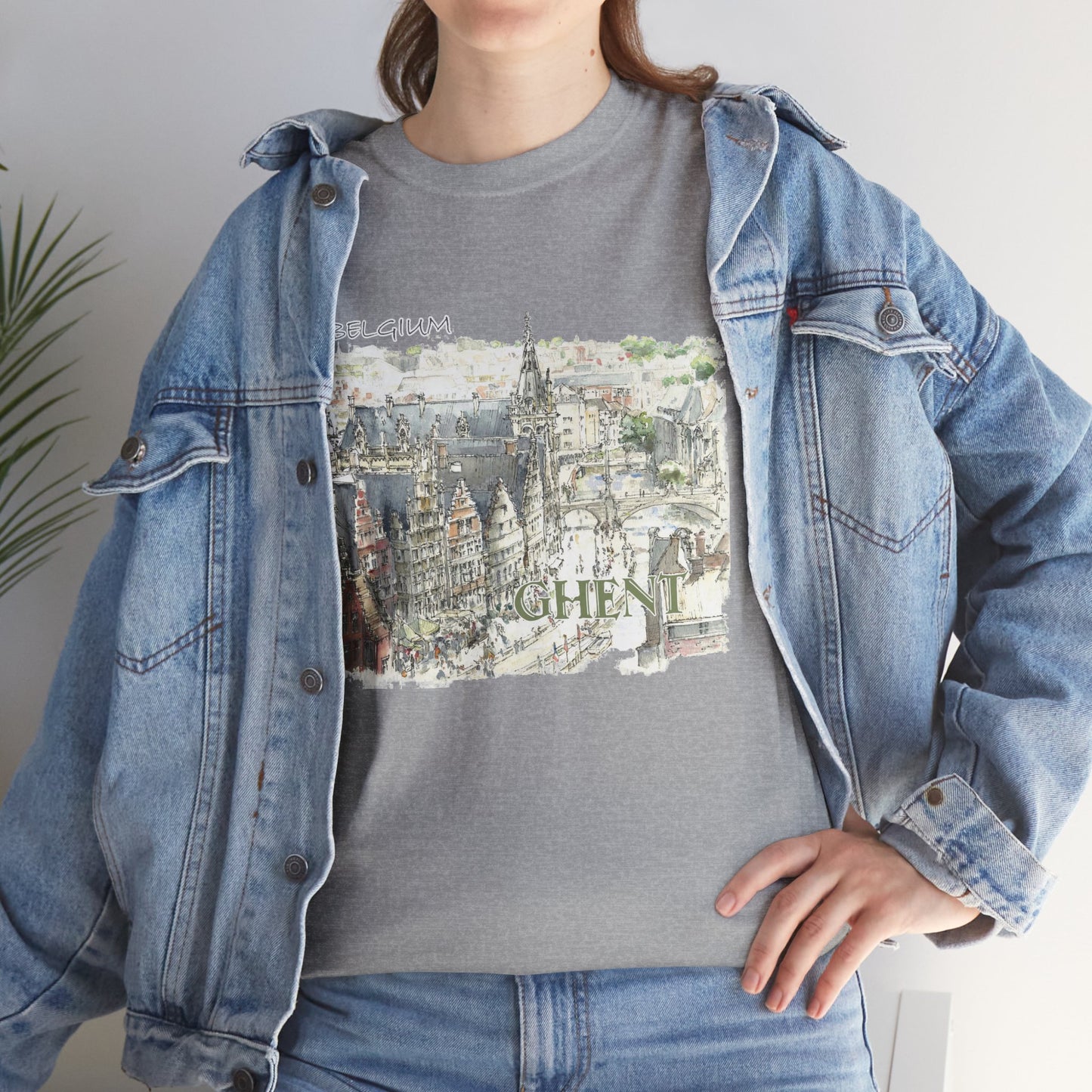 Ghent-Inspired Unisex Crewneck T-shirt