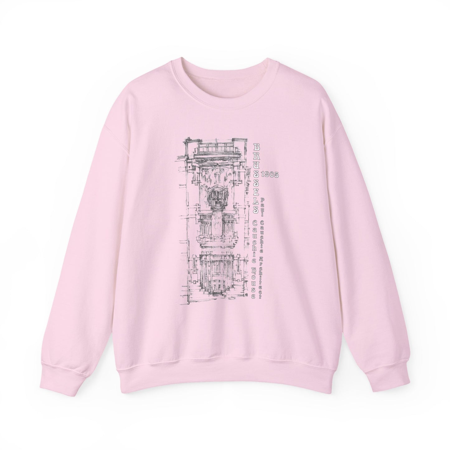 Brussel's Art-Nouveau-Inspired Unisex Crewneck Sweatshirt