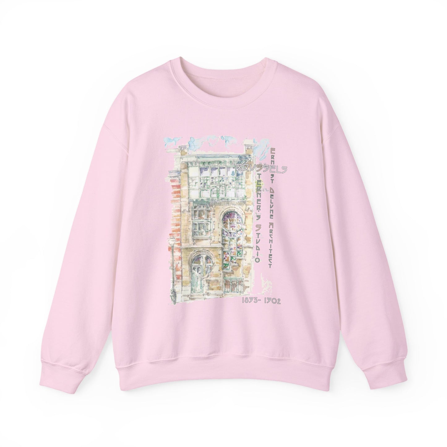 Brussel's Art-Nouveau-Inspired Unisex Crewneck Sweatshirt