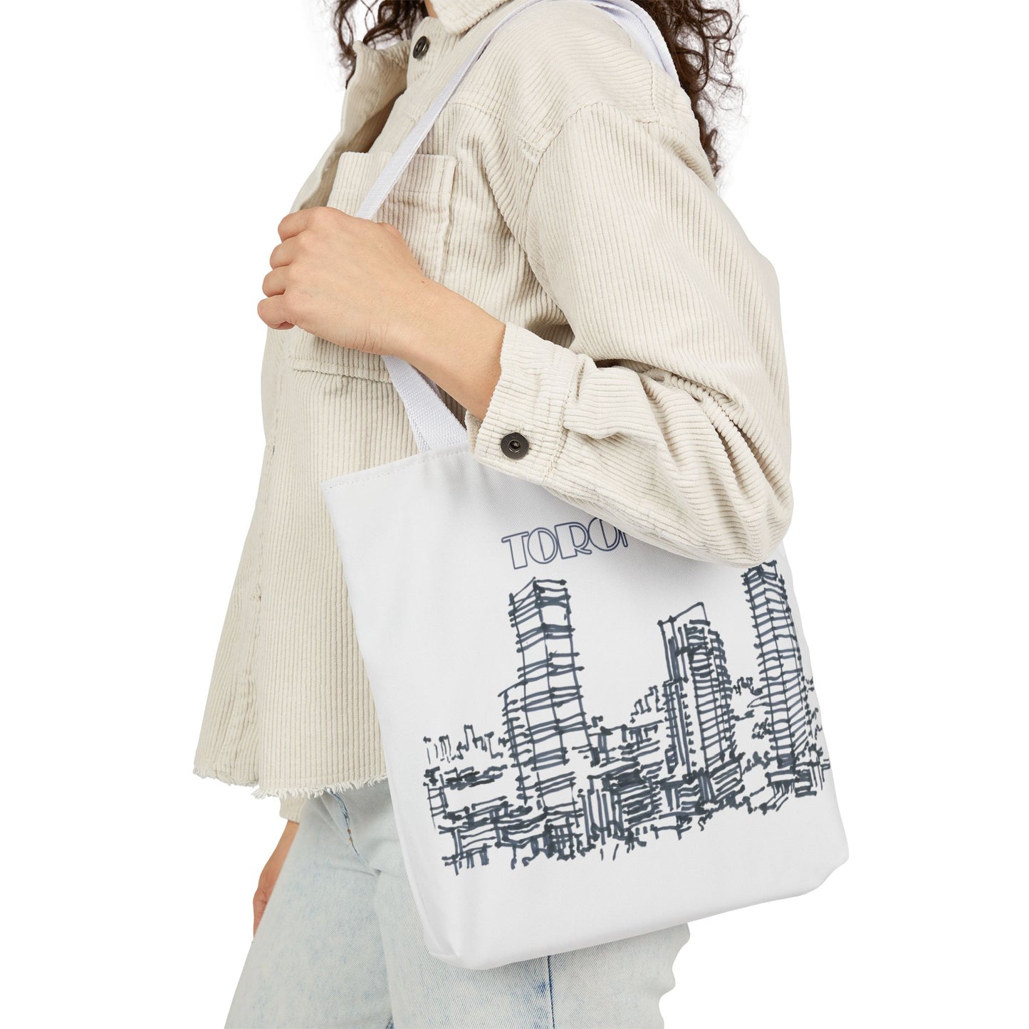 Toronto-inspired Tote Bag with 3-Color Straps