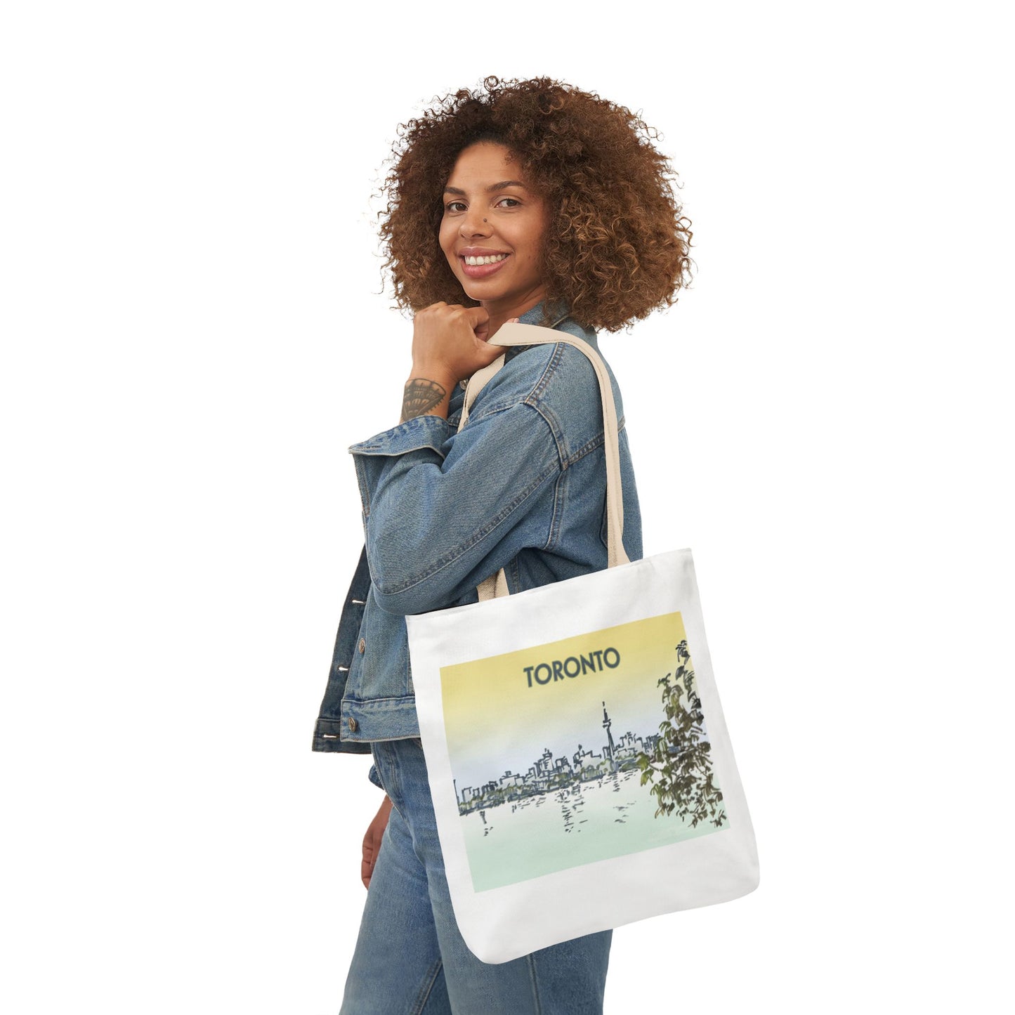 Toronto-inspired Tote Bag with 4-Color Straps