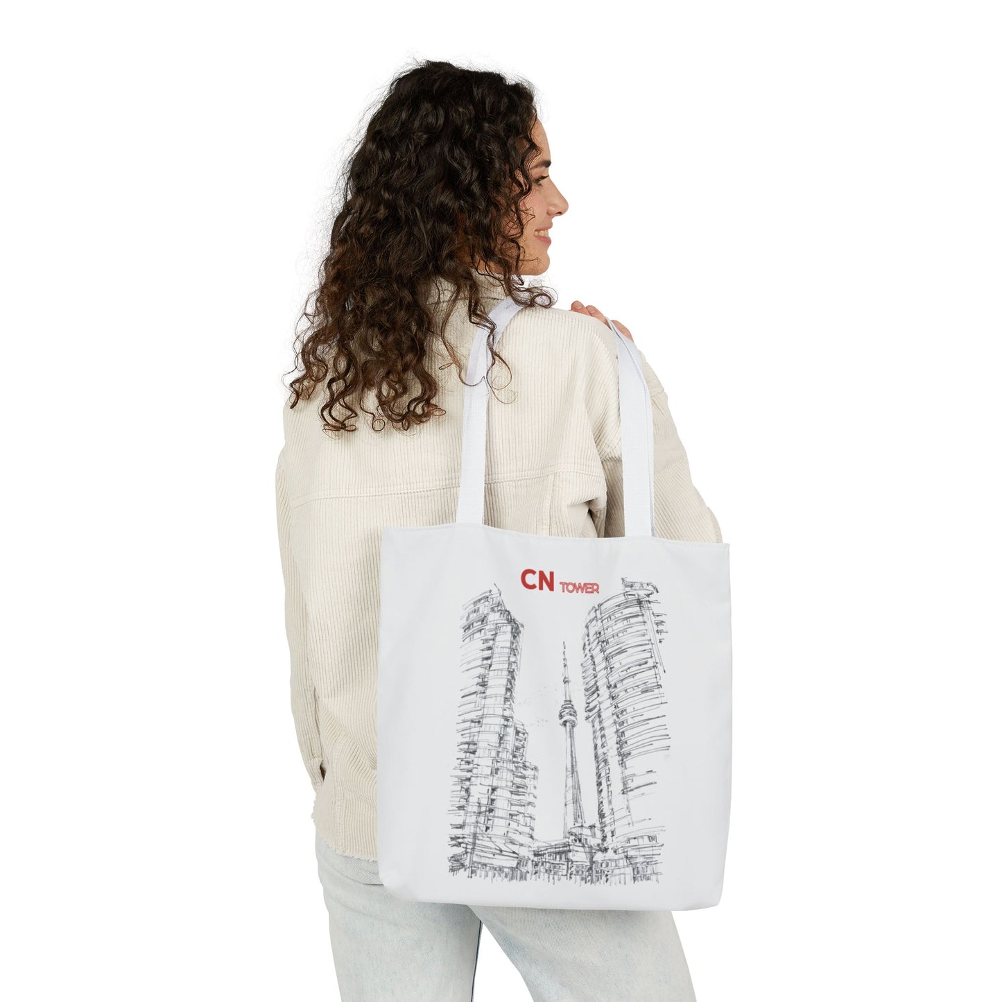 CN Tower-inspired Tote Bag with 4-Color Straps