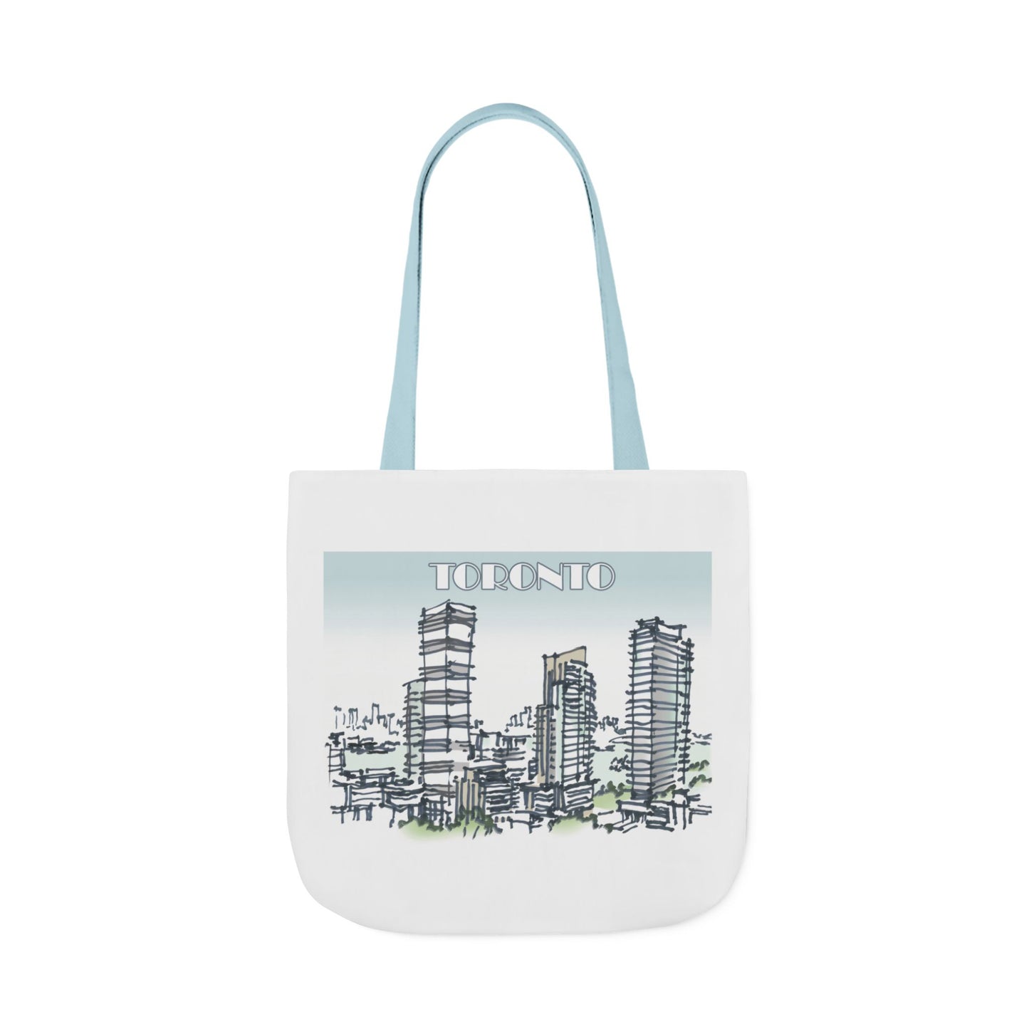 Toronto-inspired Tote Bag with 4-Color Straps