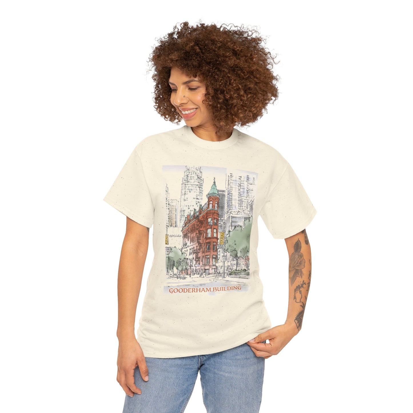 Gooderham building-Inspired Unisex Crewneck T-shirt