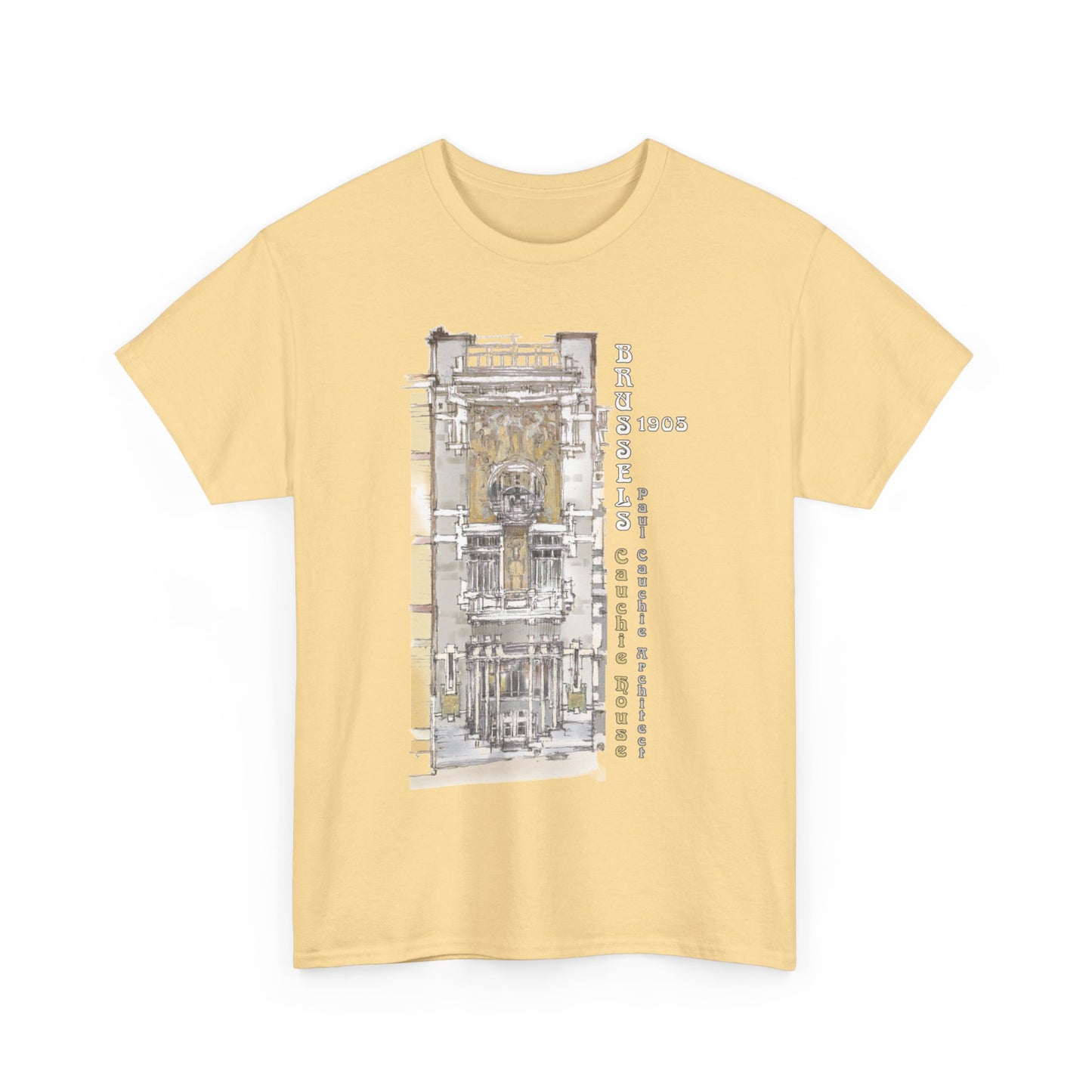 Brussel's Art-Nouveau-Inspired Unisex Crewneck T-shirt
