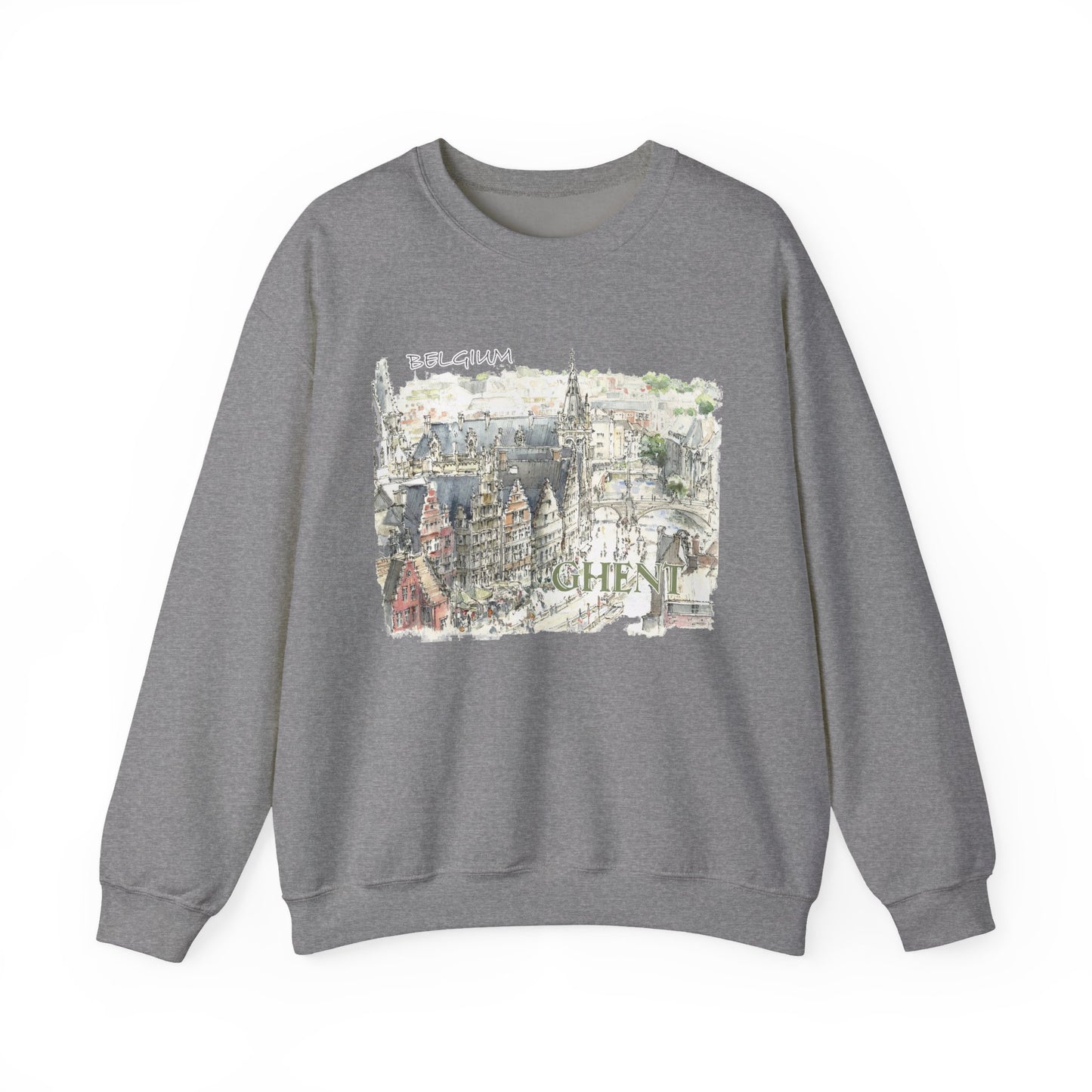 Ghent-Inspired Unisex Crewneck Sweatshirt