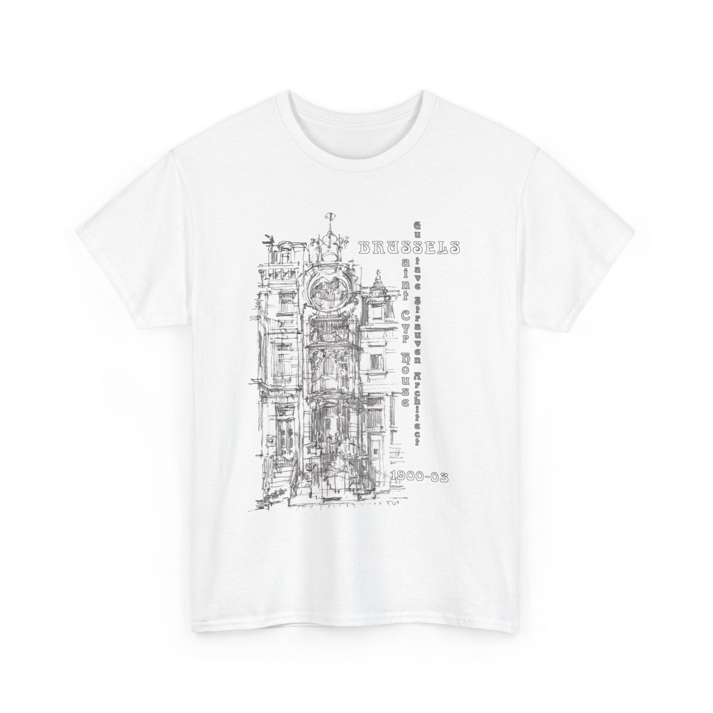 Brussel's Art-Nouveau-Inspired Unisex Crewneck T-shirt