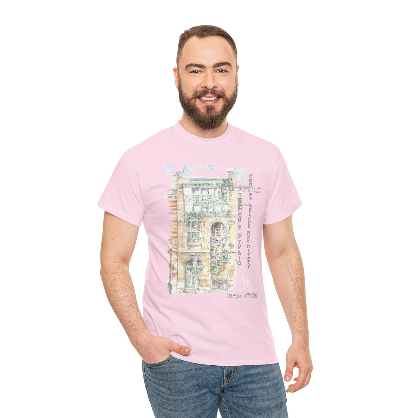 Brussel's Art-Nouveau-Inspired Unisex Crewneck T-shirt