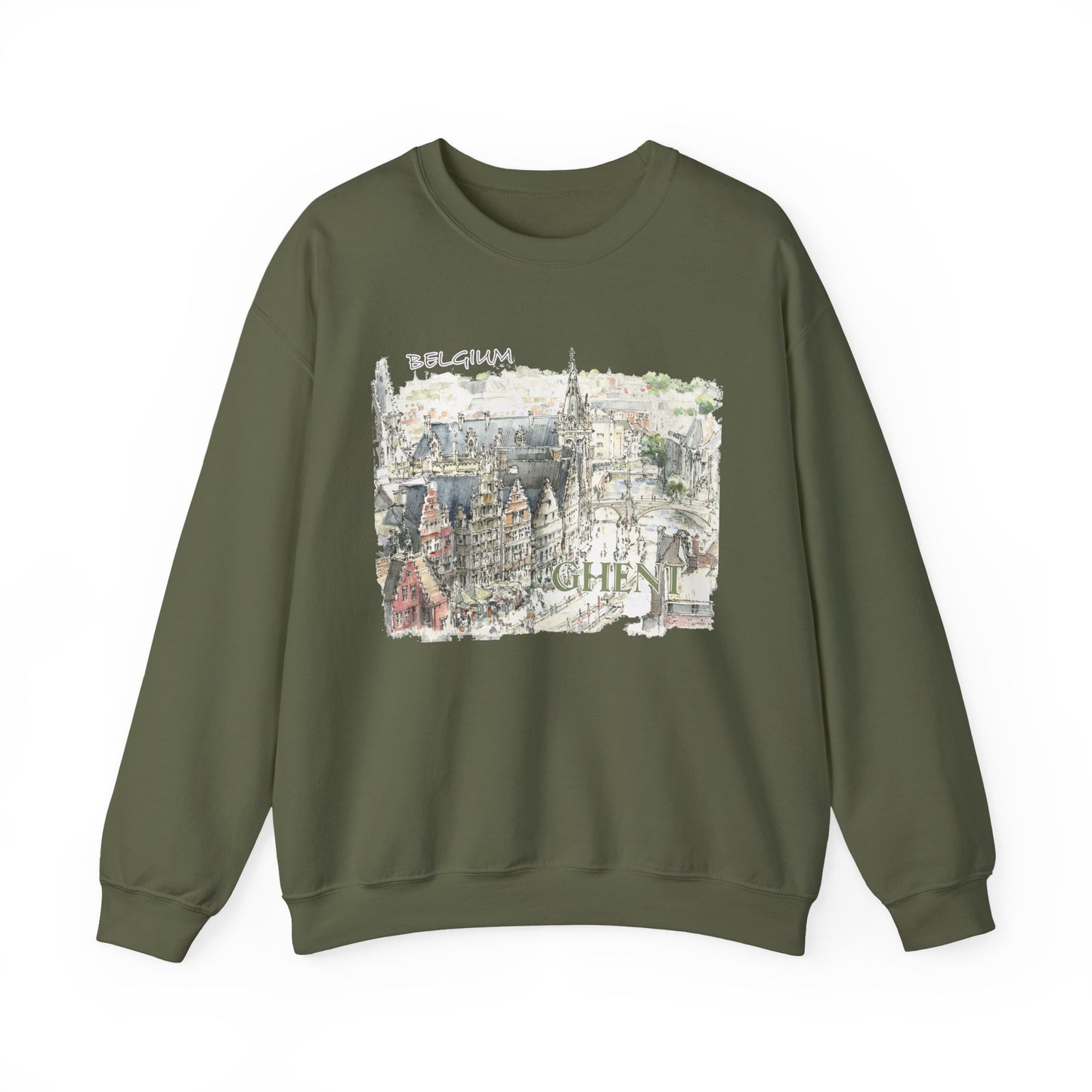 Ghent-Inspired Unisex Crewneck Sweatshirt