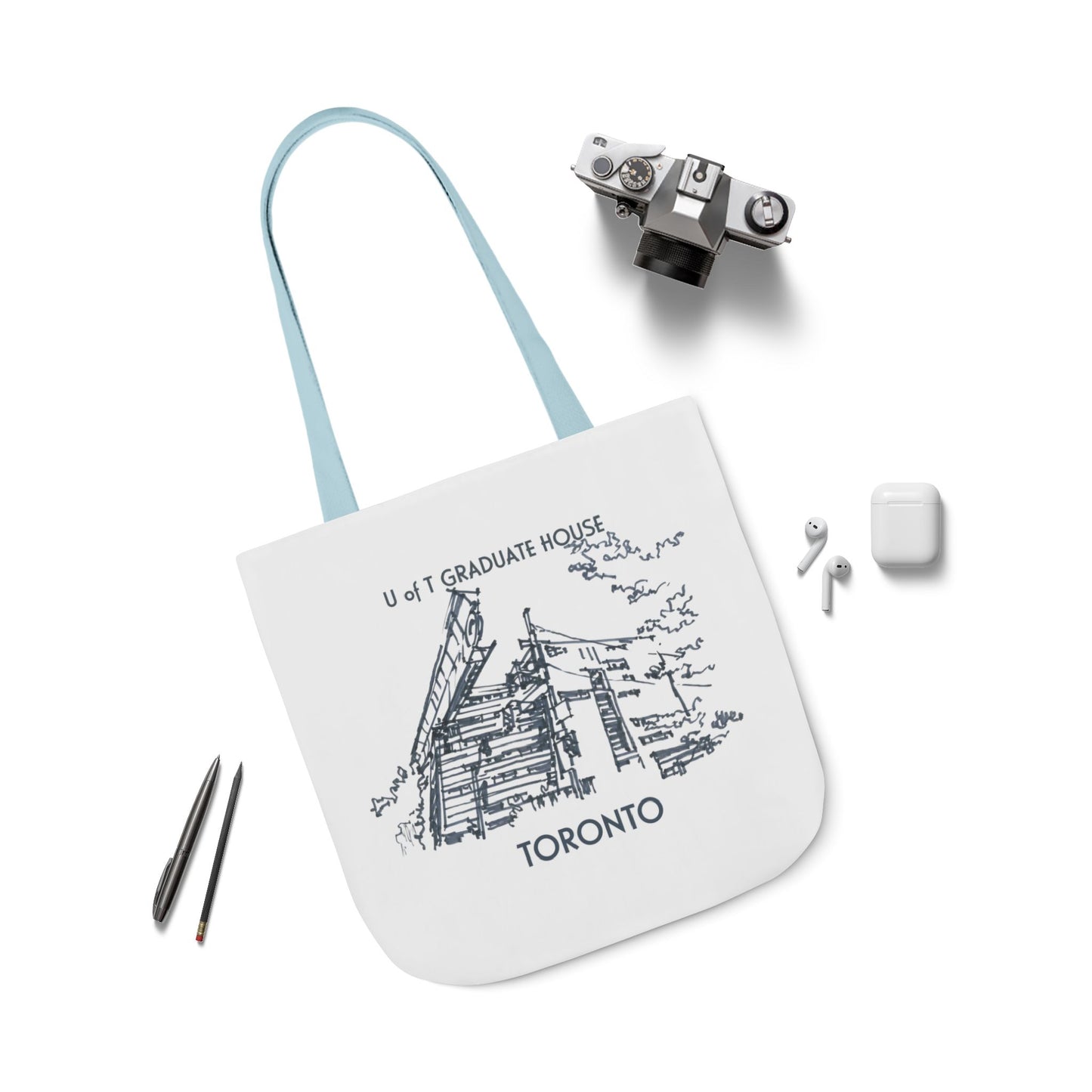 Toronto-inspired Tote Bag with 3-Color Straps
