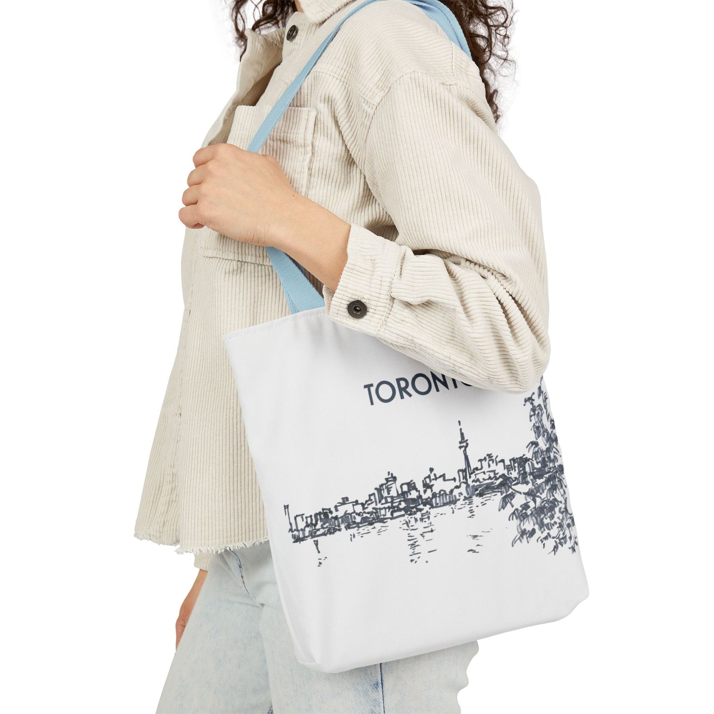 Toronto-inspired Tote Bag with 3-Color Straps