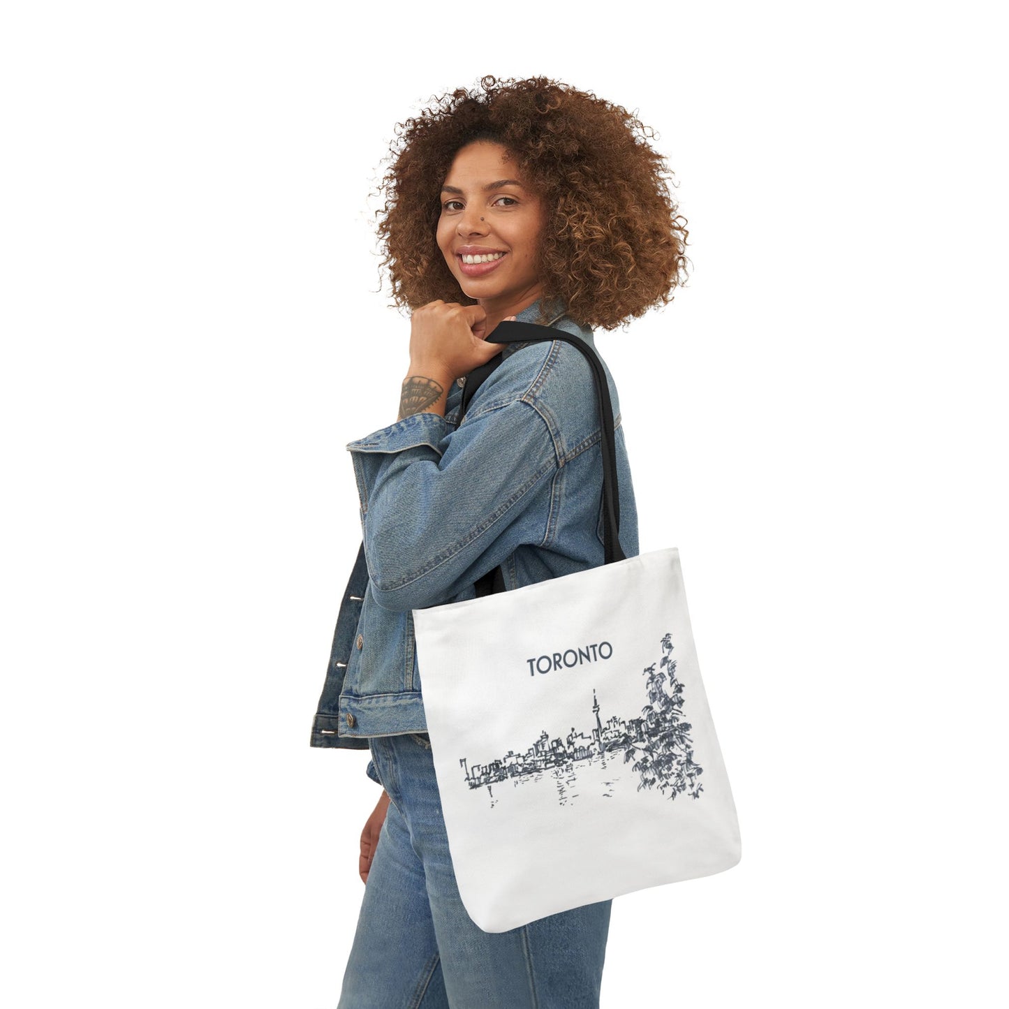Toronto-inspired Tote Bag with 3-Color Straps