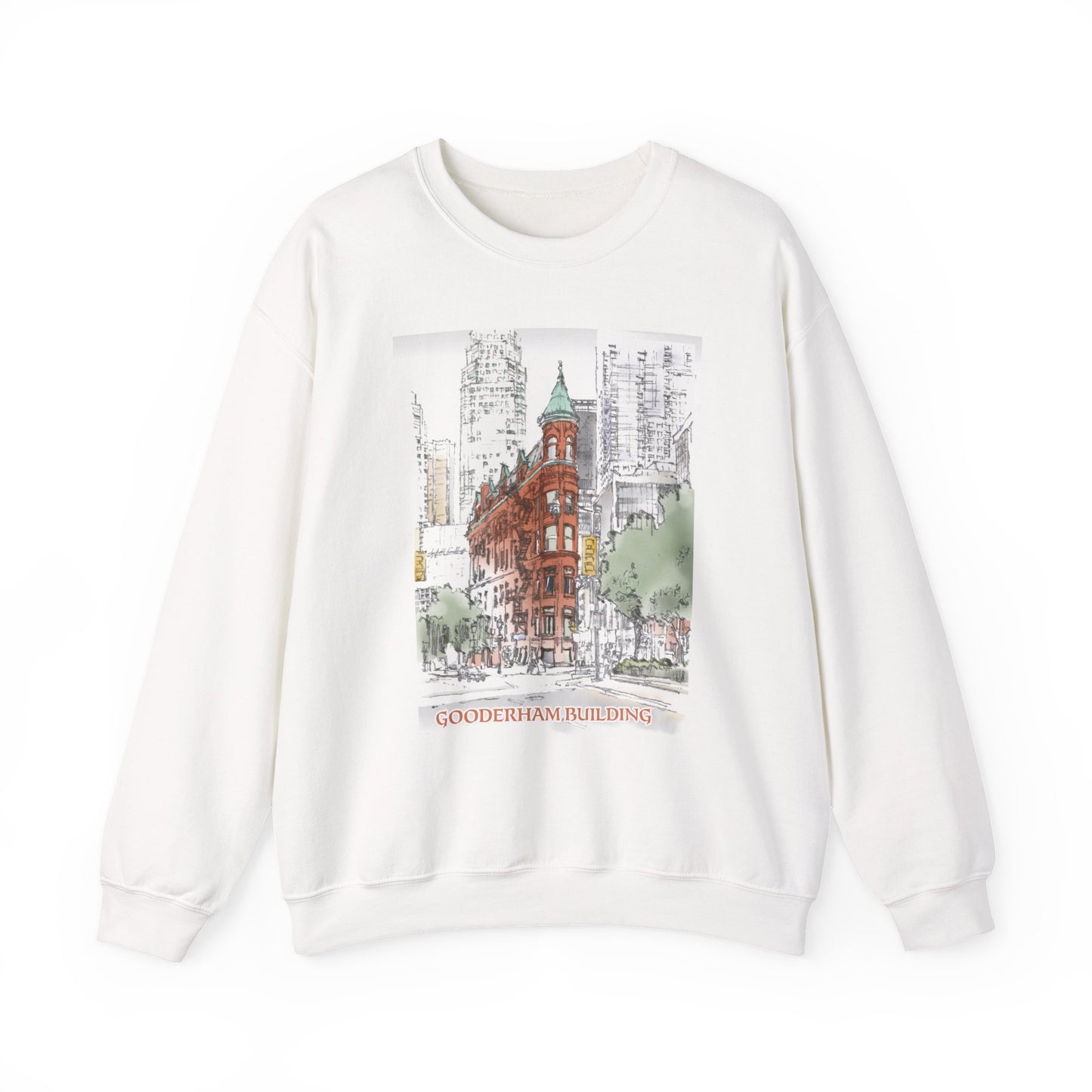 Gooderham building-Inspired Unisex Crewneck Sweatshirt