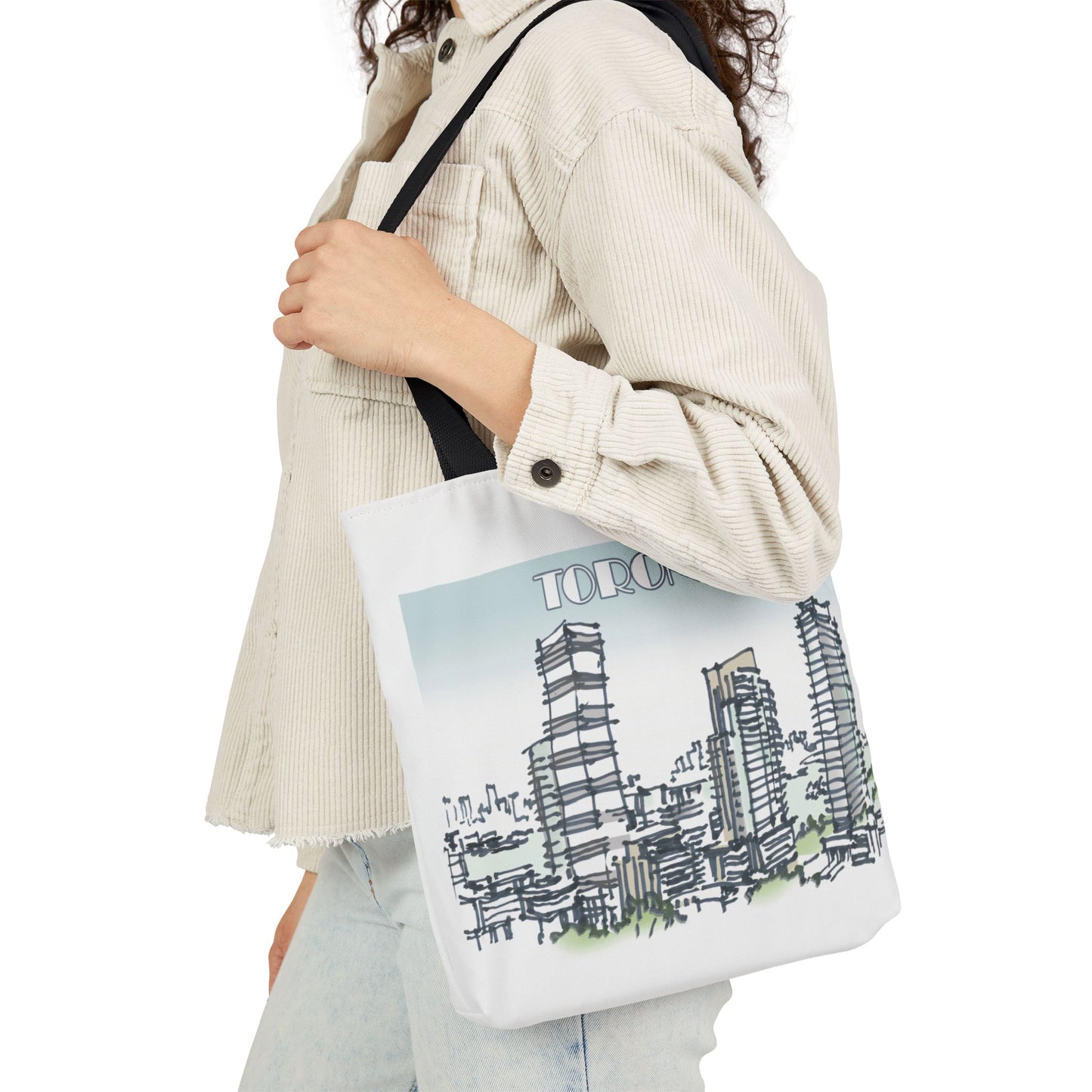 Toronto-inspired Tote Bag with 4-Color Straps