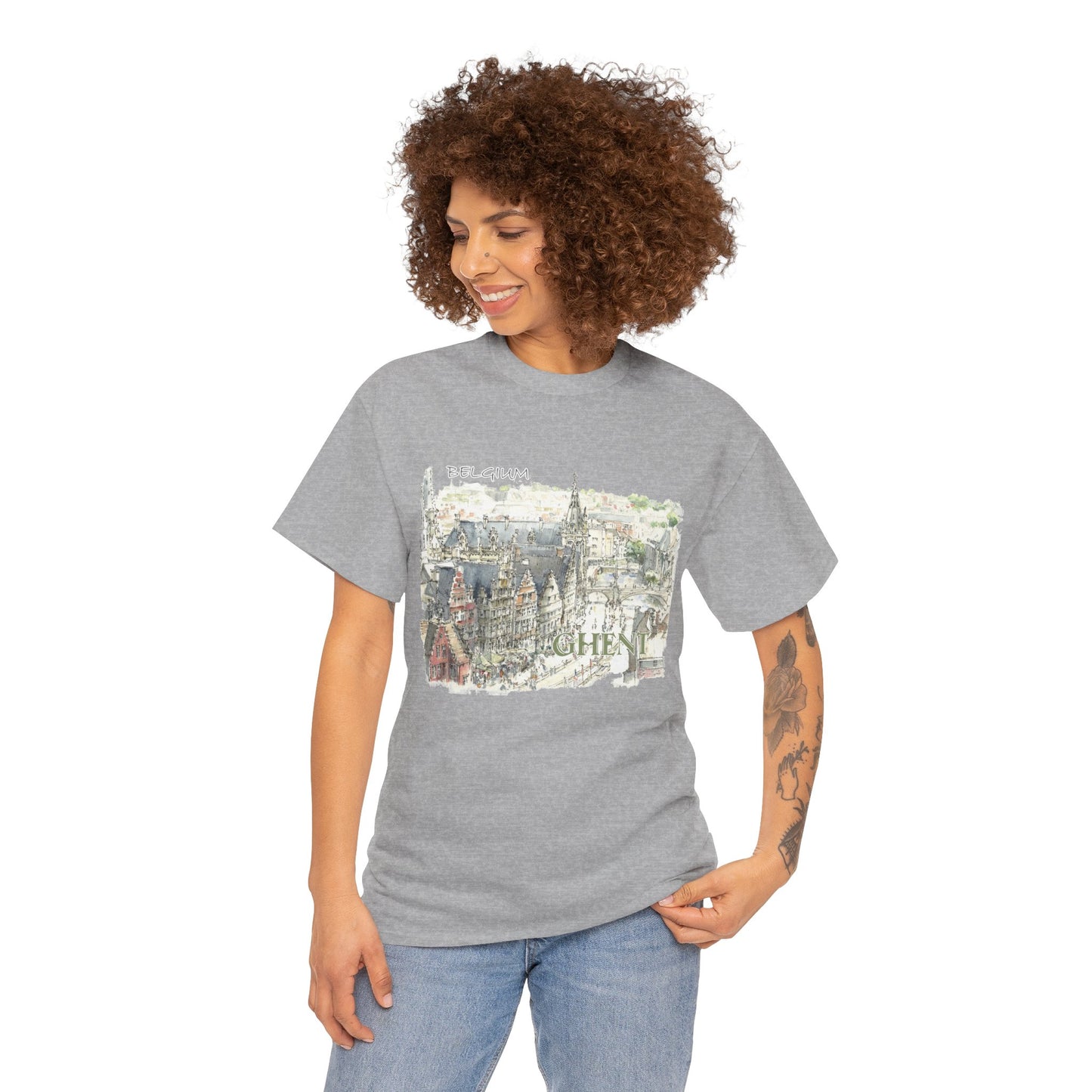 Ghent-Inspired Unisex Crewneck T-shirt