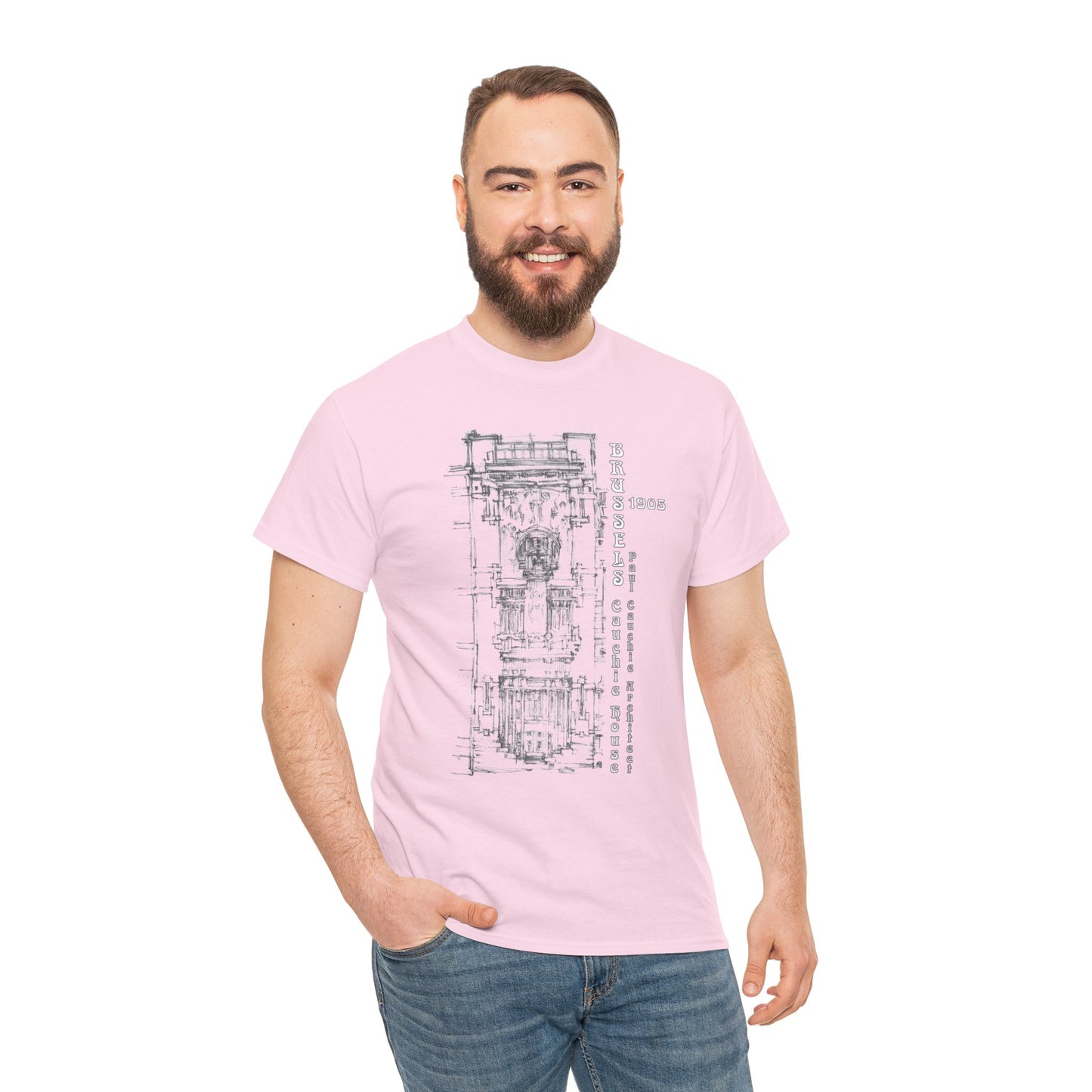 Brussel's Art-Nouveau-Inspired Unisex Crewneck T-shirt