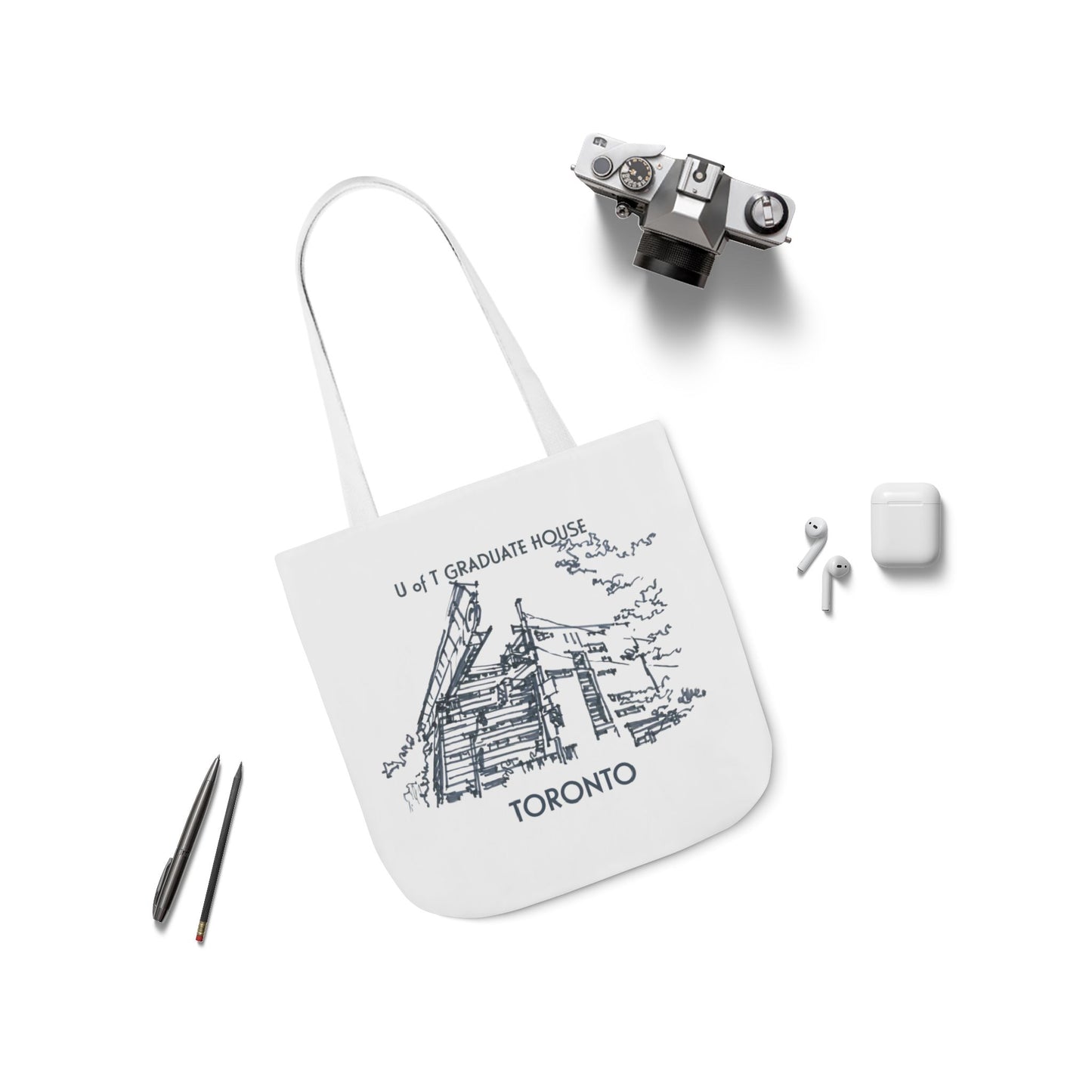 Toronto-inspired Tote Bag with 3-Color Straps