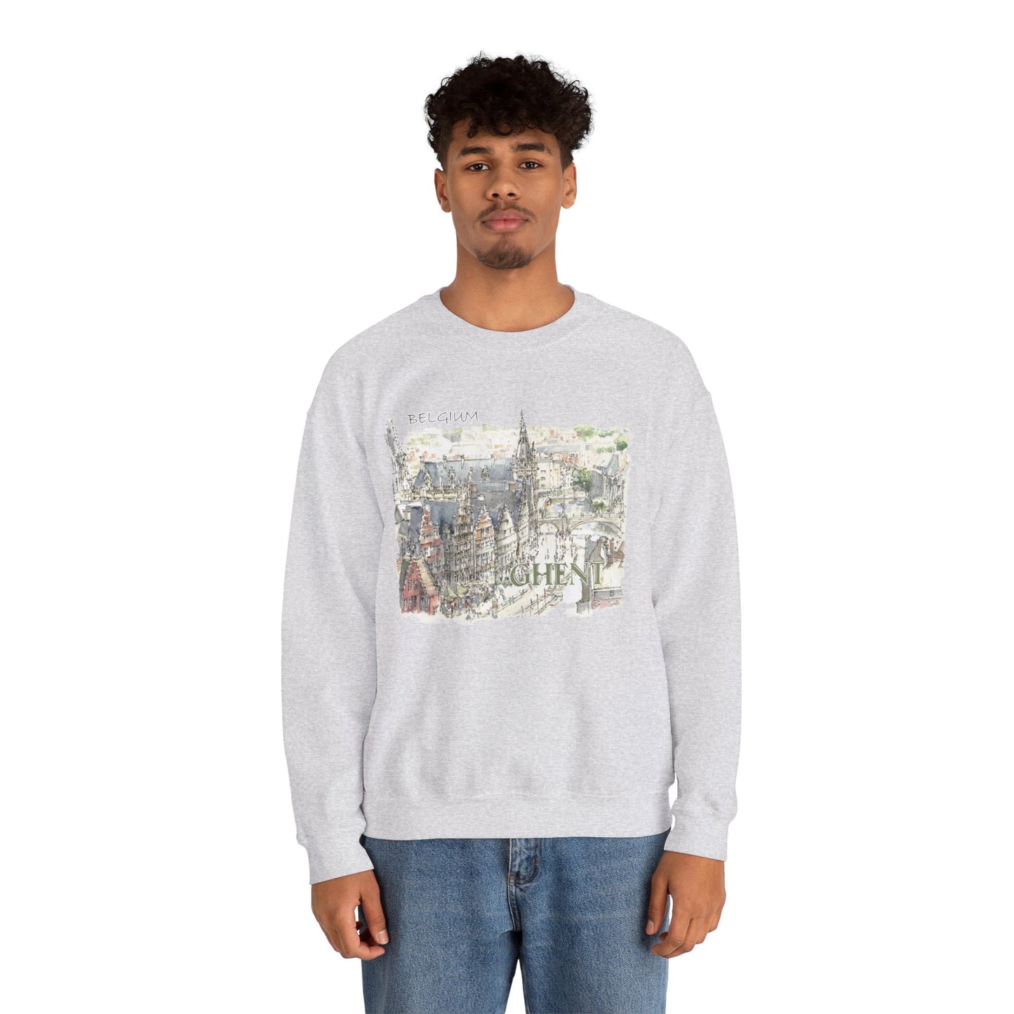 Ghent-Inspired Unisex Crewneck Sweatshirt