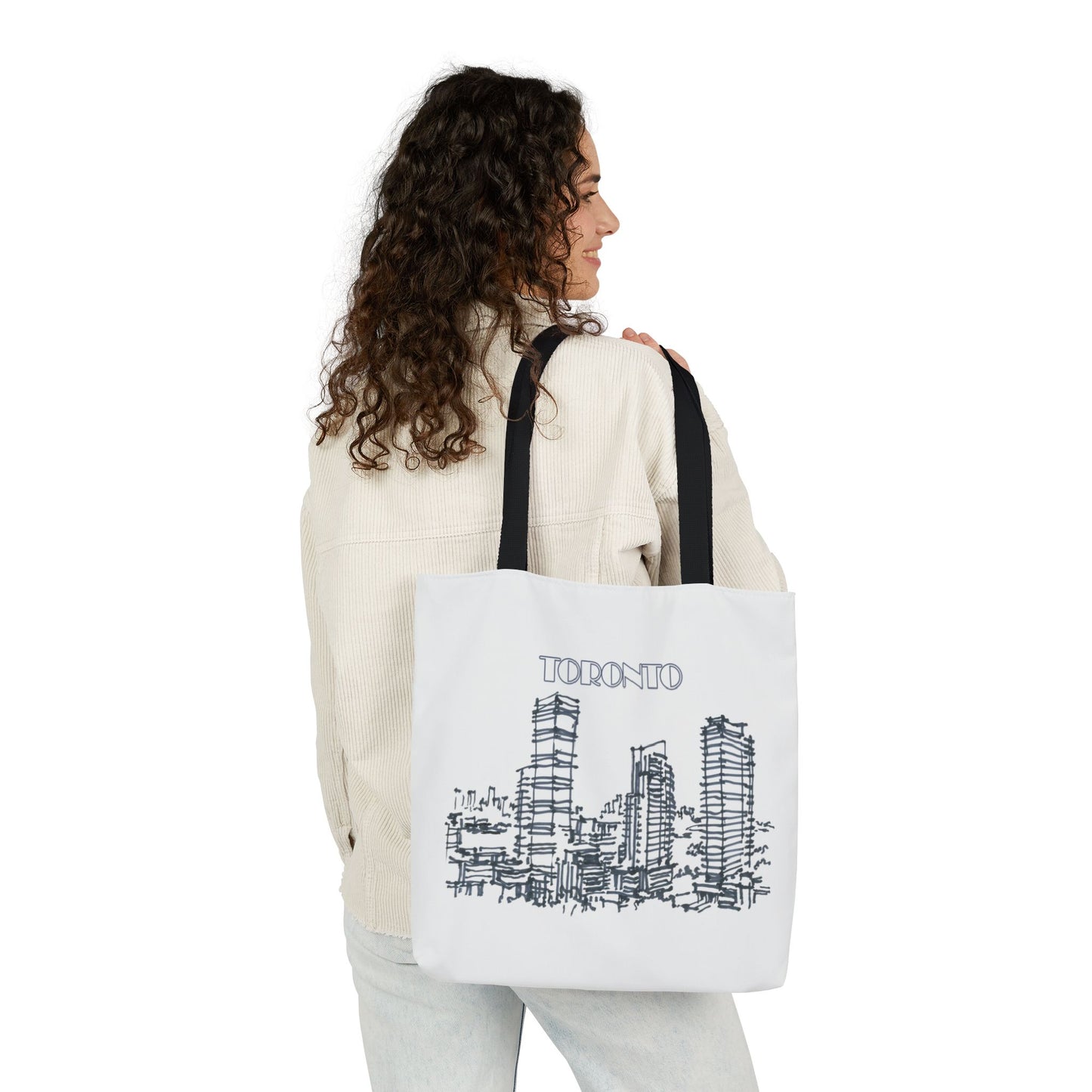 Toronto-inspired Tote Bag with 3-Color Straps