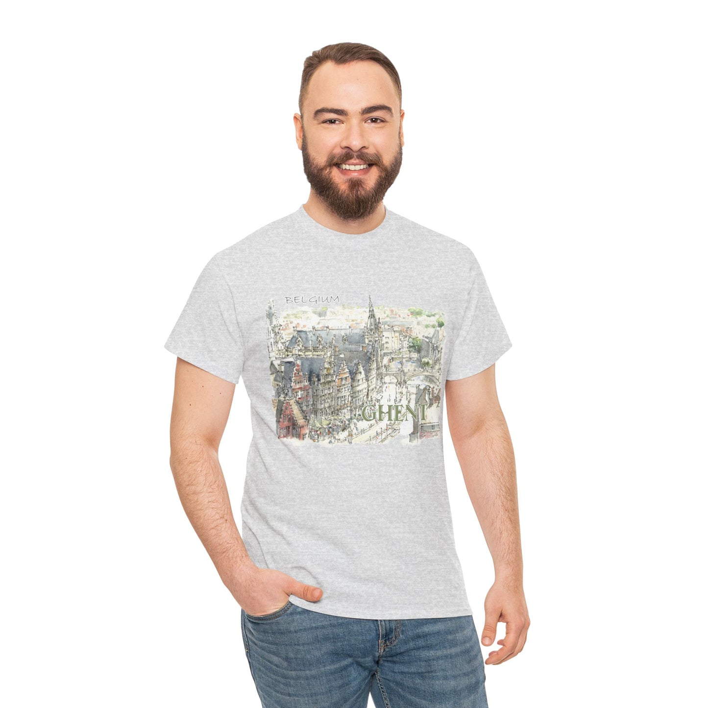 Ghent-Inspired Unisex Crewneck T-shirt