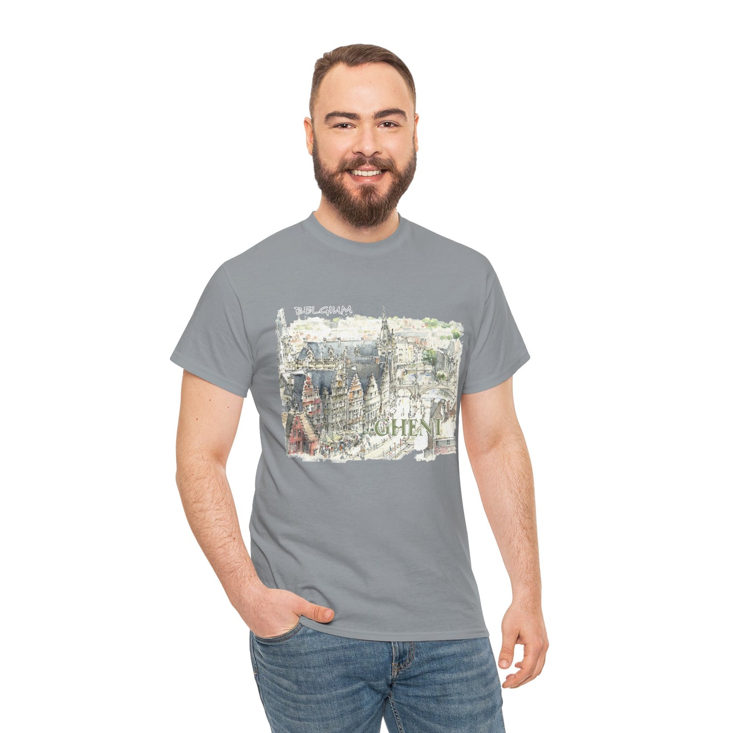Ghent-Inspired Unisex Crewneck T-shirt