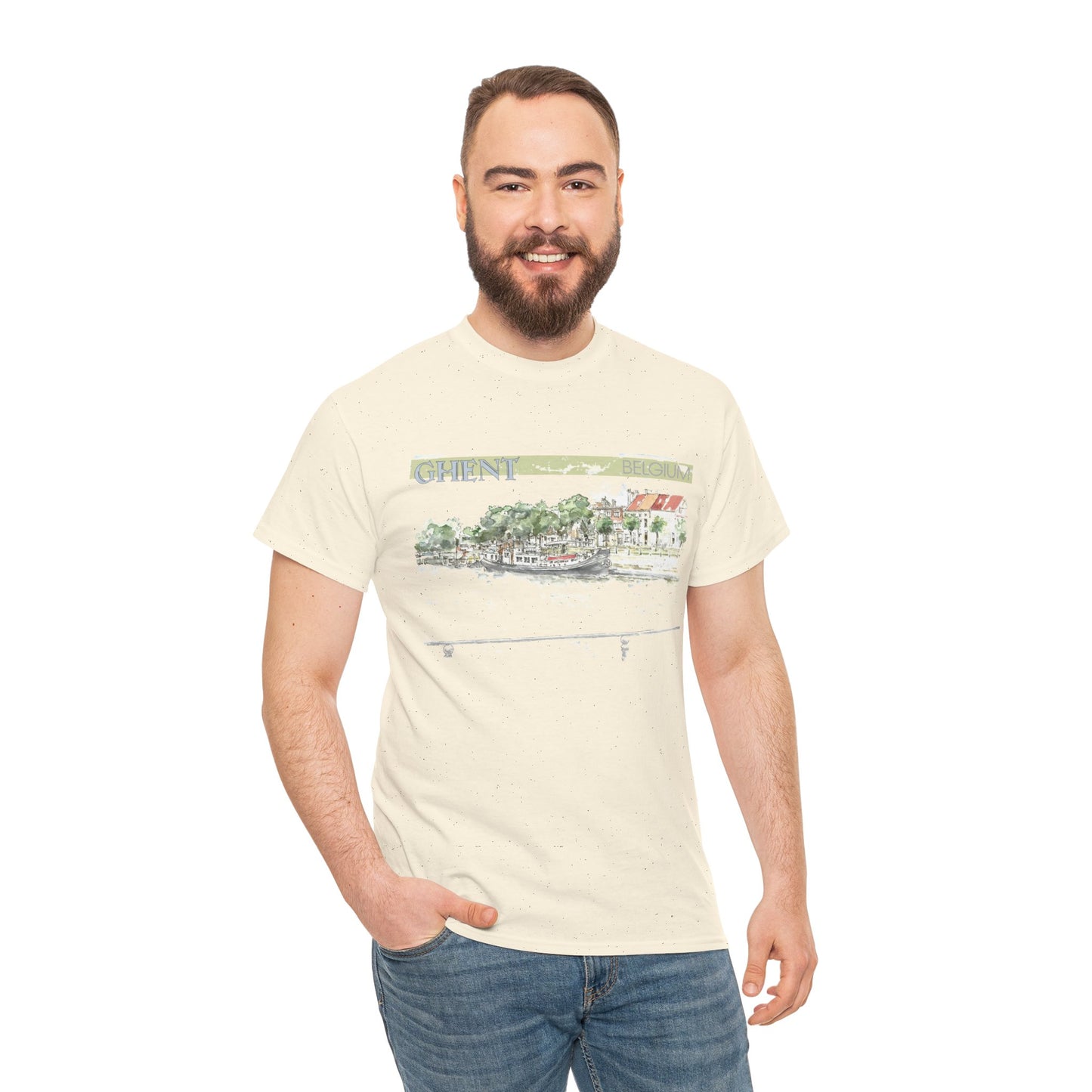 Ghent-Inspired Unisex Crewneck T-shirt