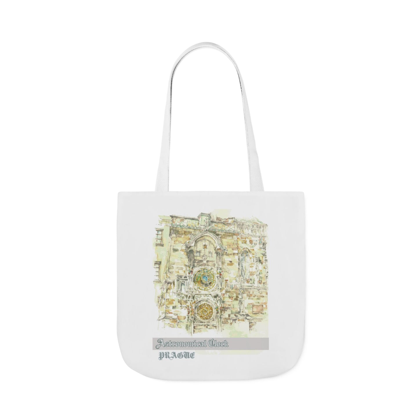 Prague-inspired Tote Bag with 4-Color Straps
