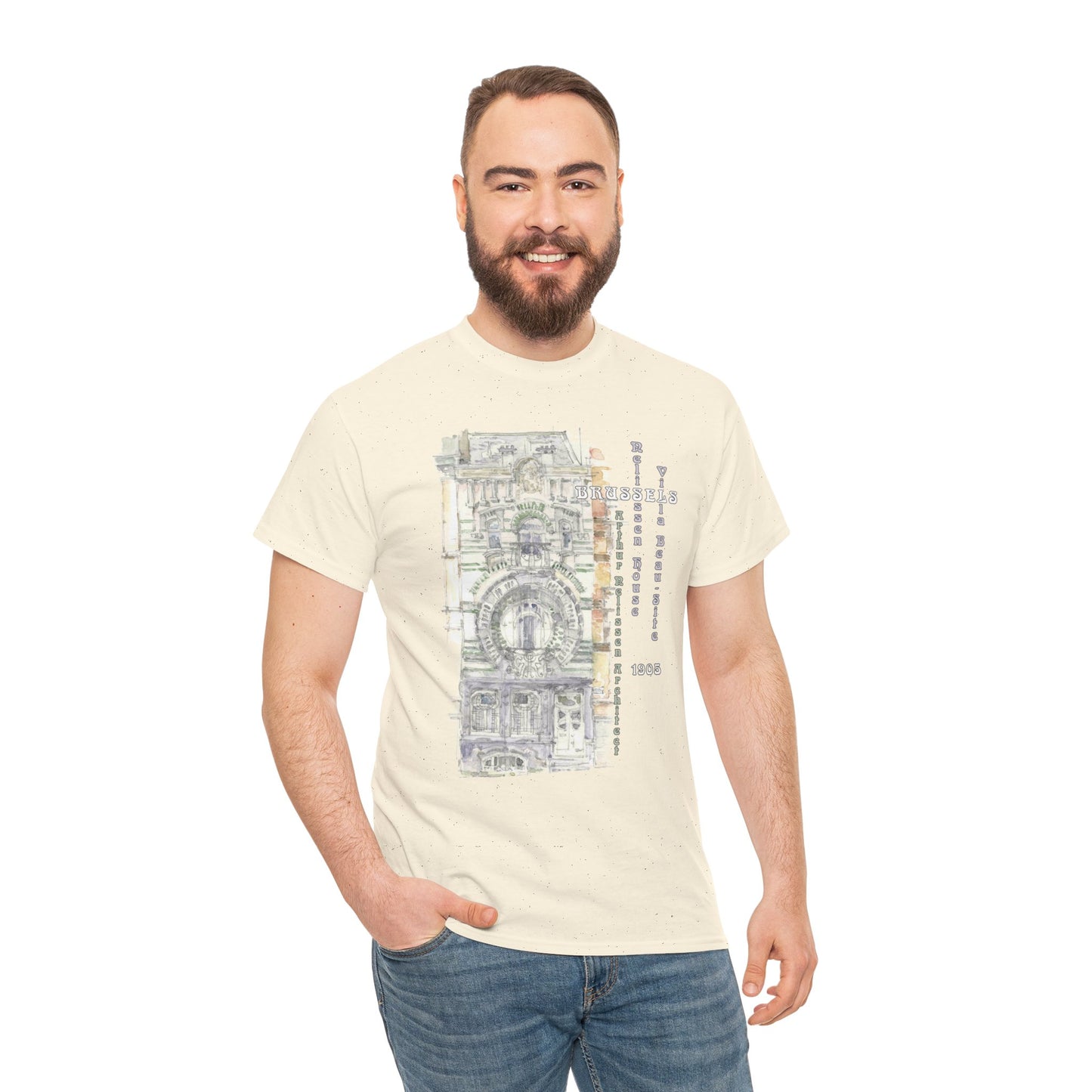 Brussel's Art-Nouveau-Inspired Unisex Crewneck T-shirt