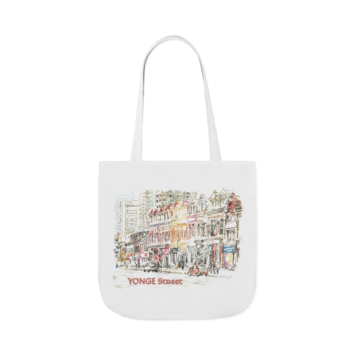 Yonge Street-inspired Tote Bag with 5-Color Straps